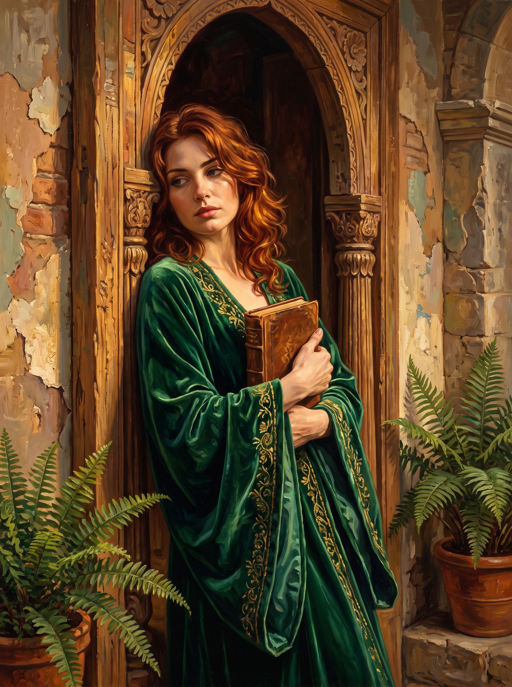 Reading In The Doorway