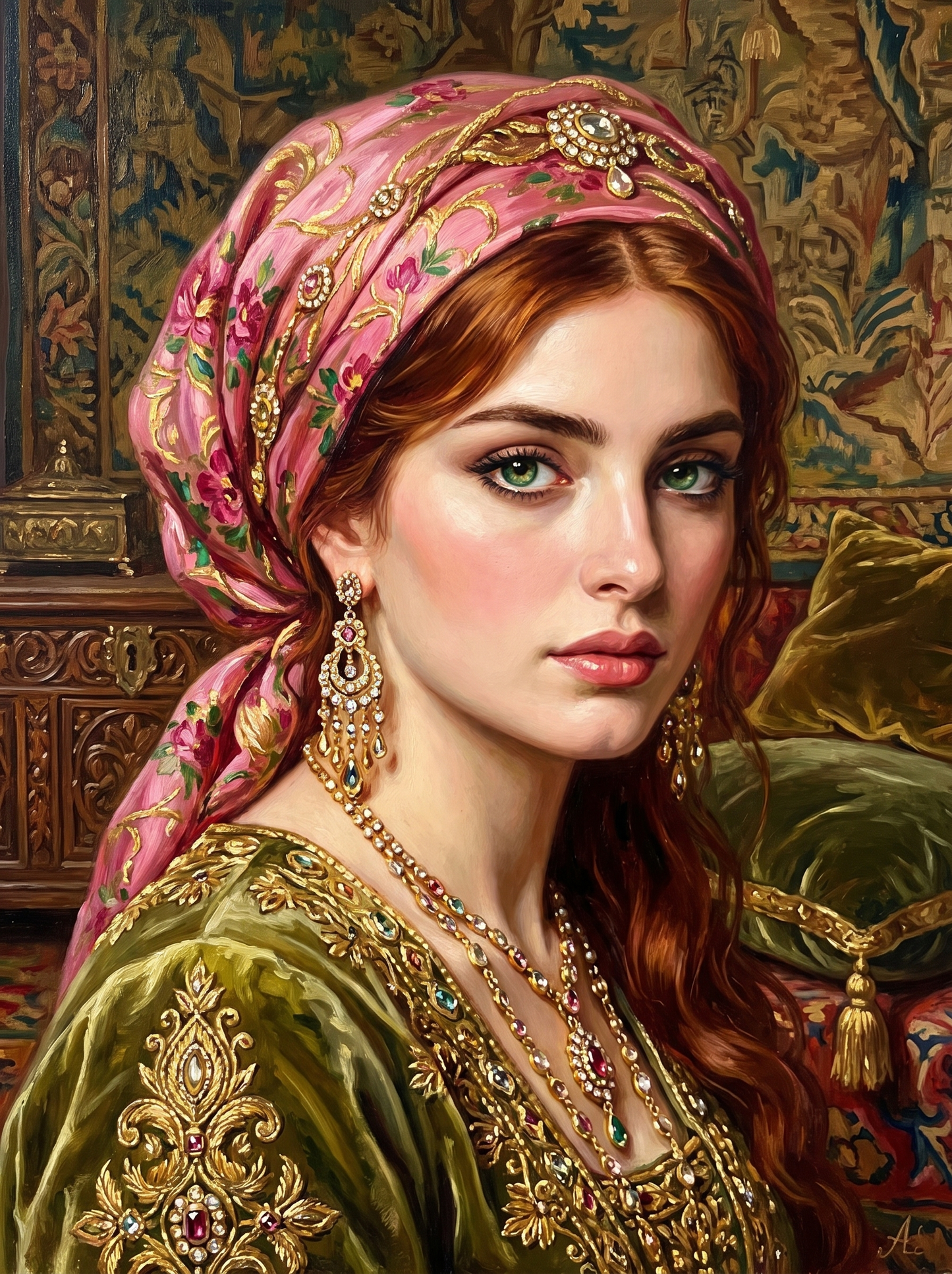 The Pink Silk Scarf