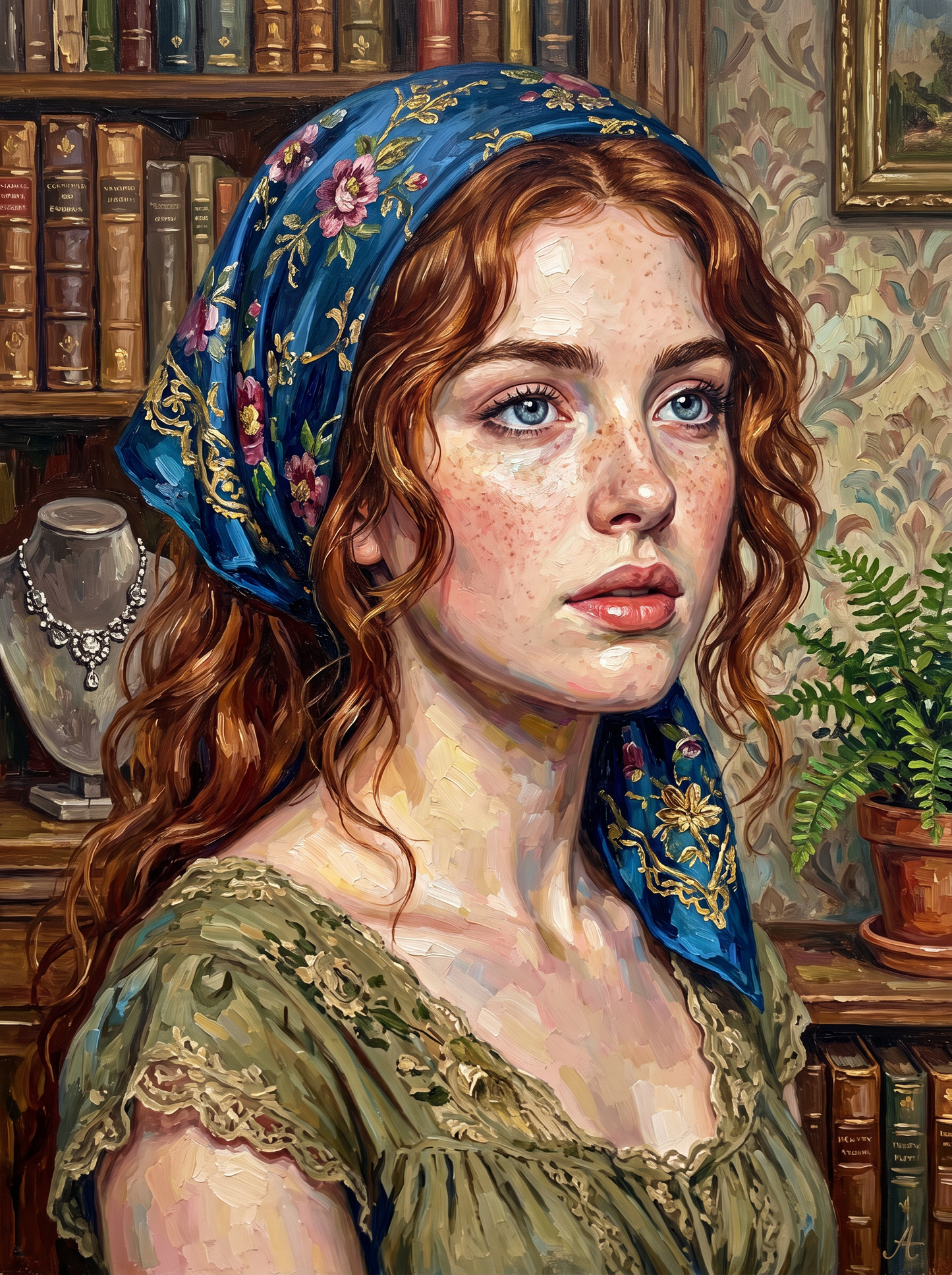Bookshelves And Freckles