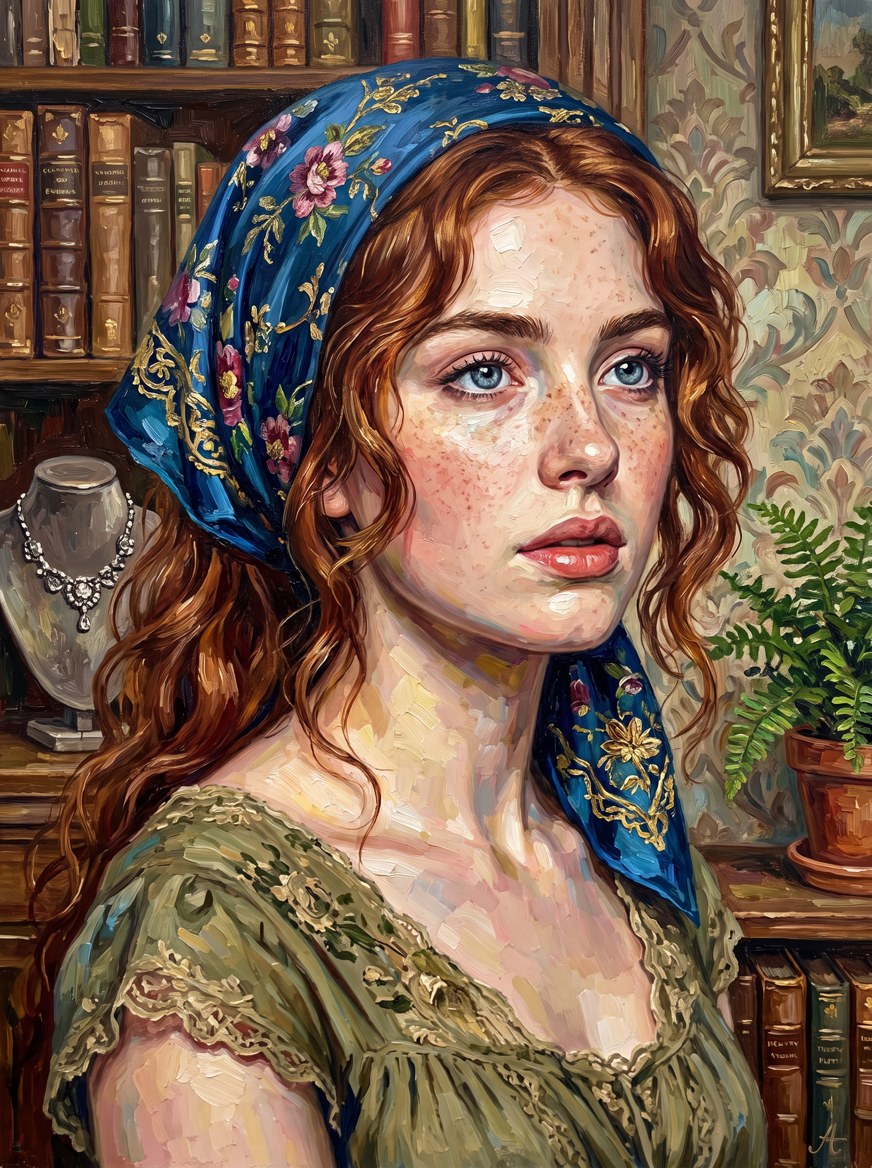 Bookshelves And Freckles