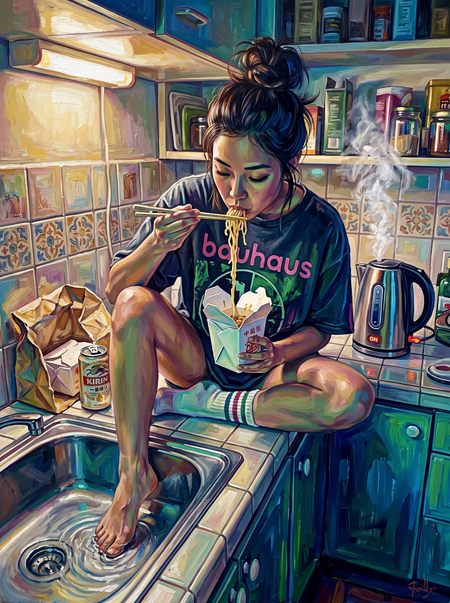 Feet In The Sink