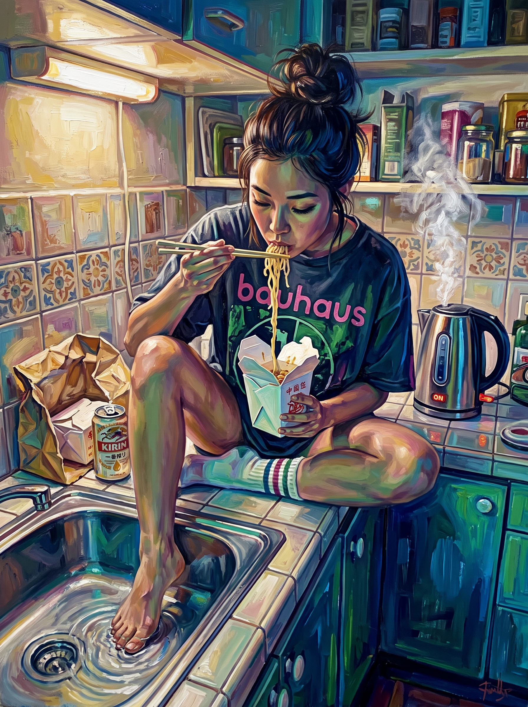 Feet In The Sink