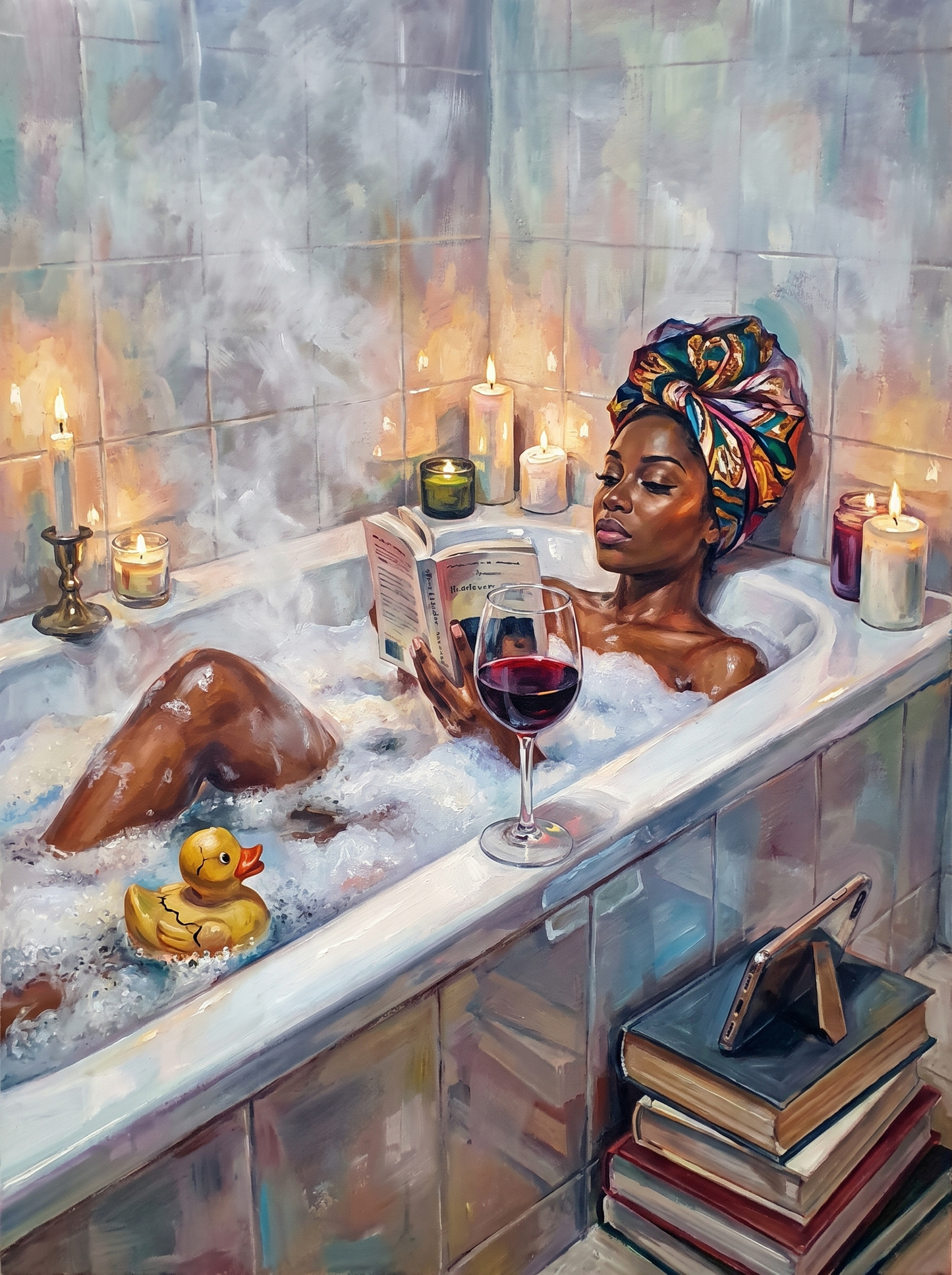 Bath, Book, Big Red
