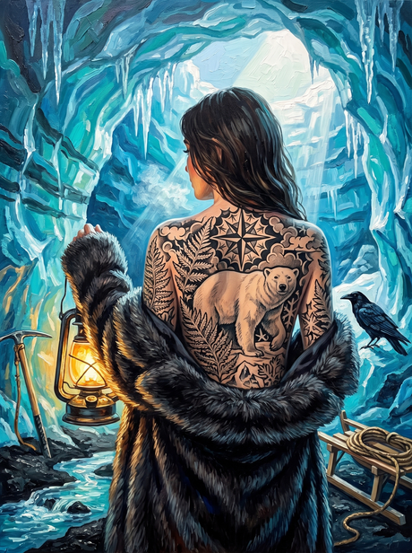 Bear In The Ice Cave