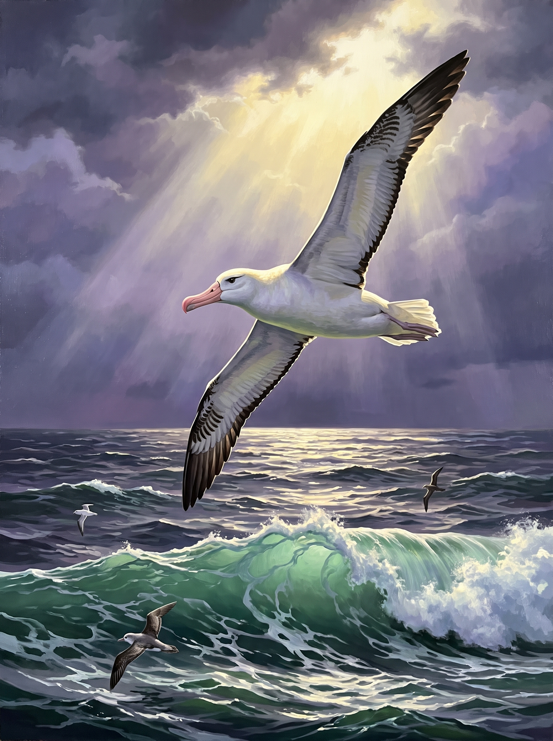 Albatross Rides The Swell