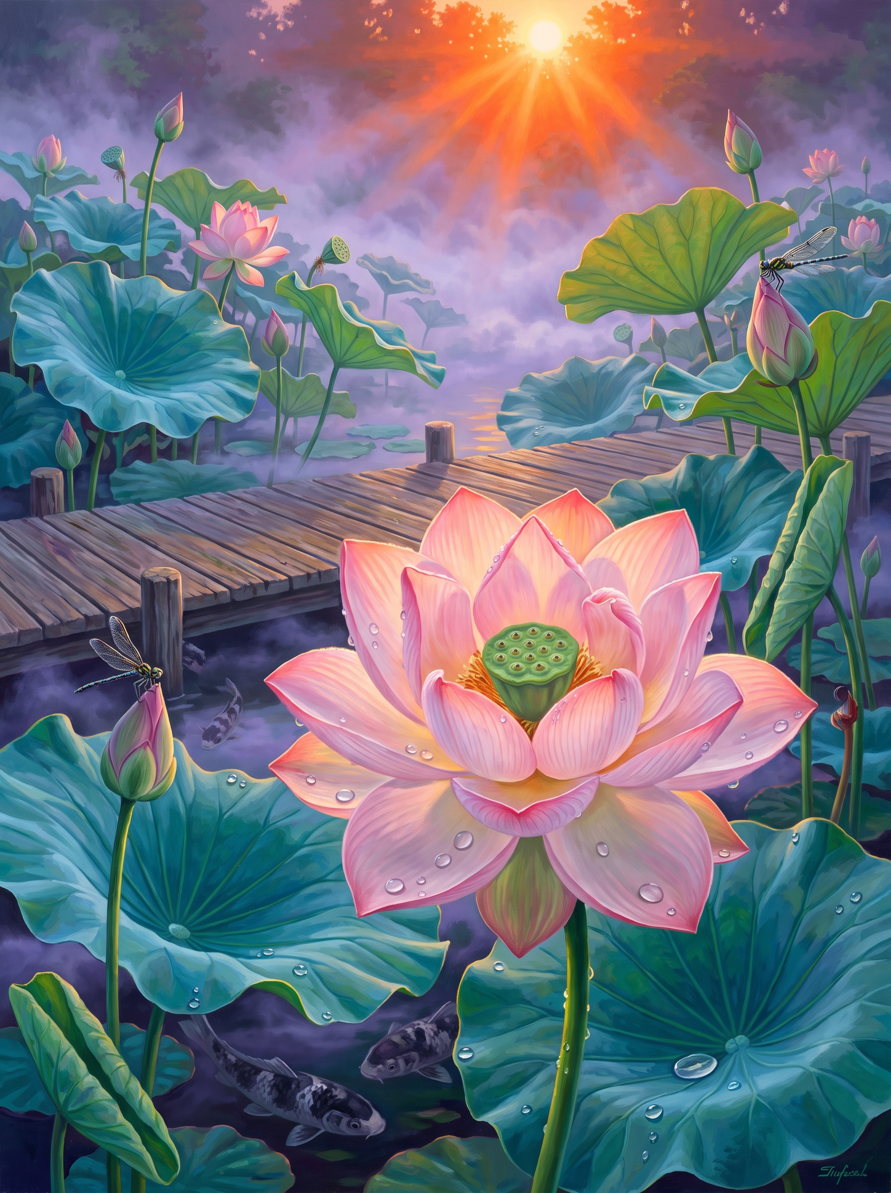 Dragonfly Owns The Lotus Bridge