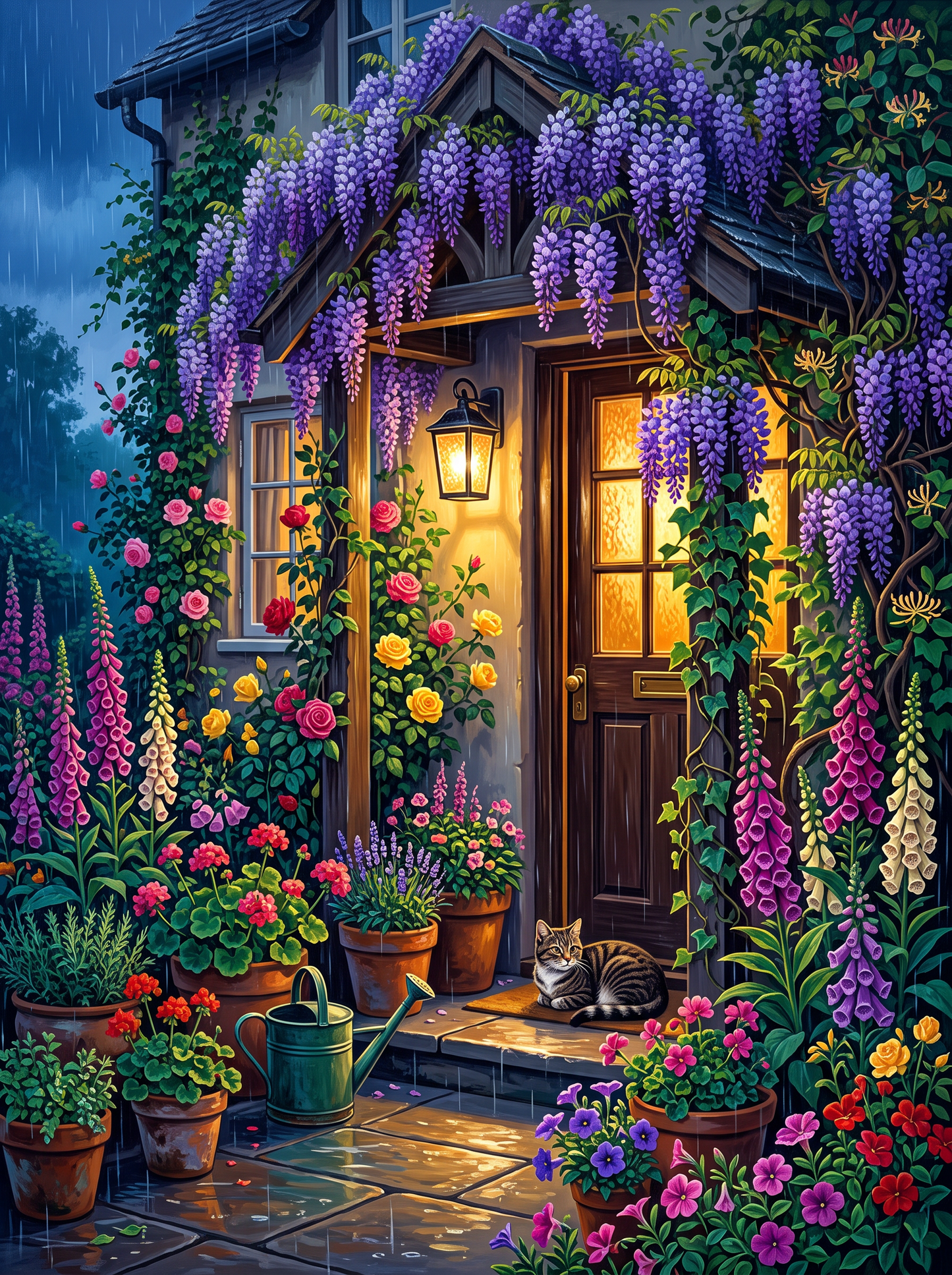 The Lantern By The Wisteria Door