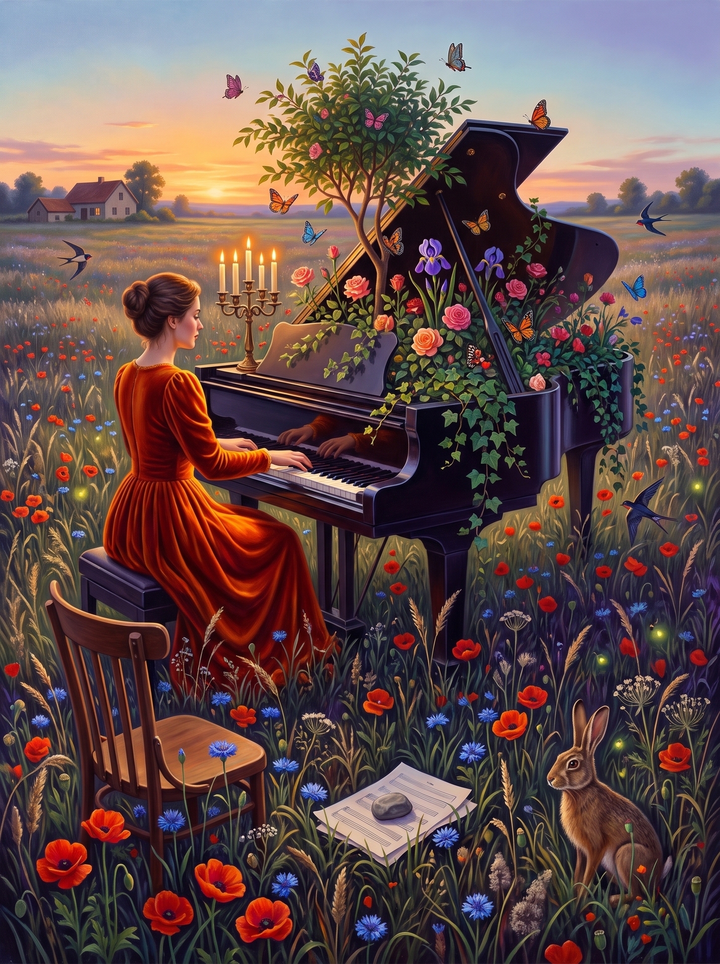 Meadow Growing A Piano