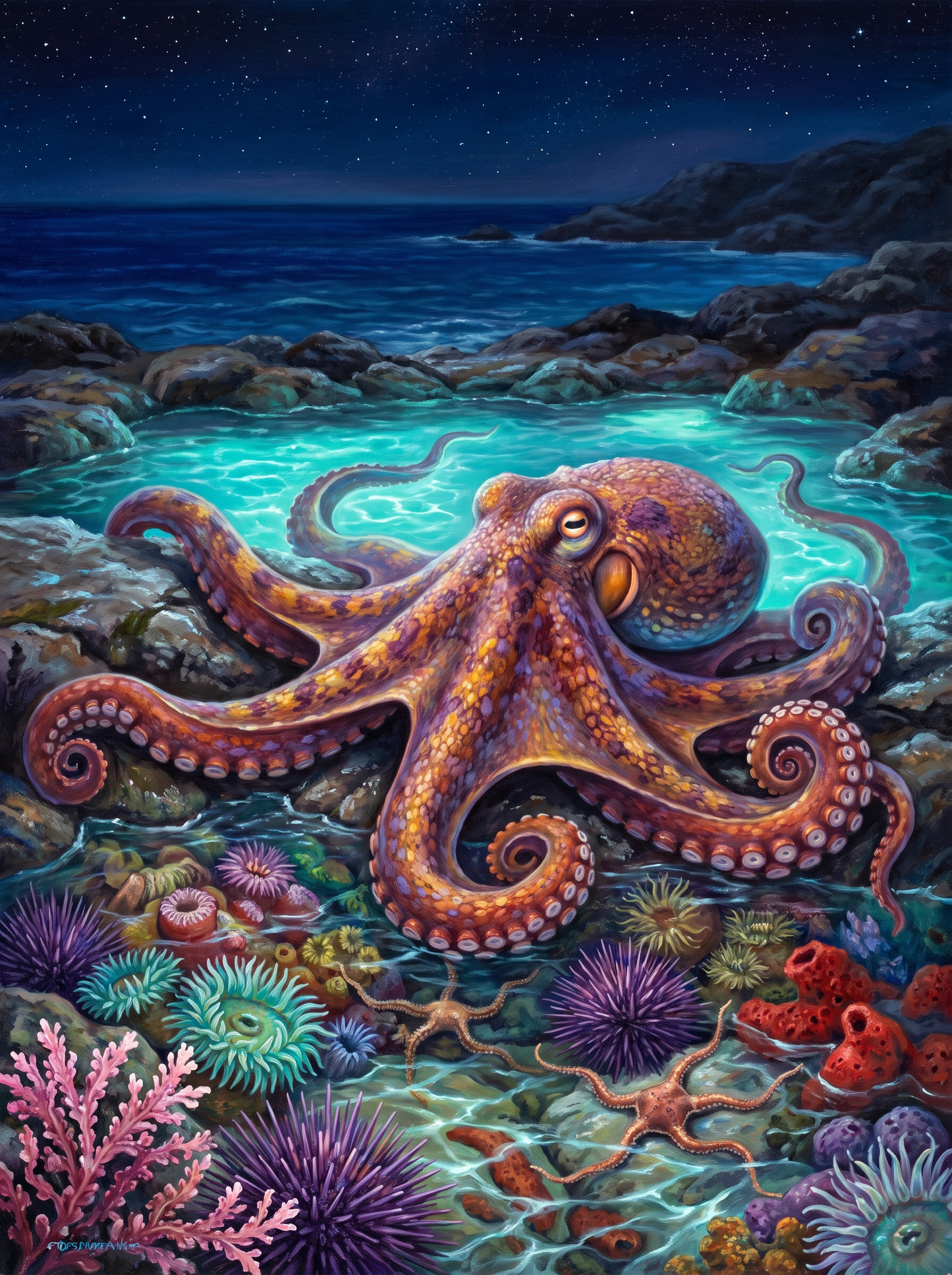 Octopus In The Rockpool