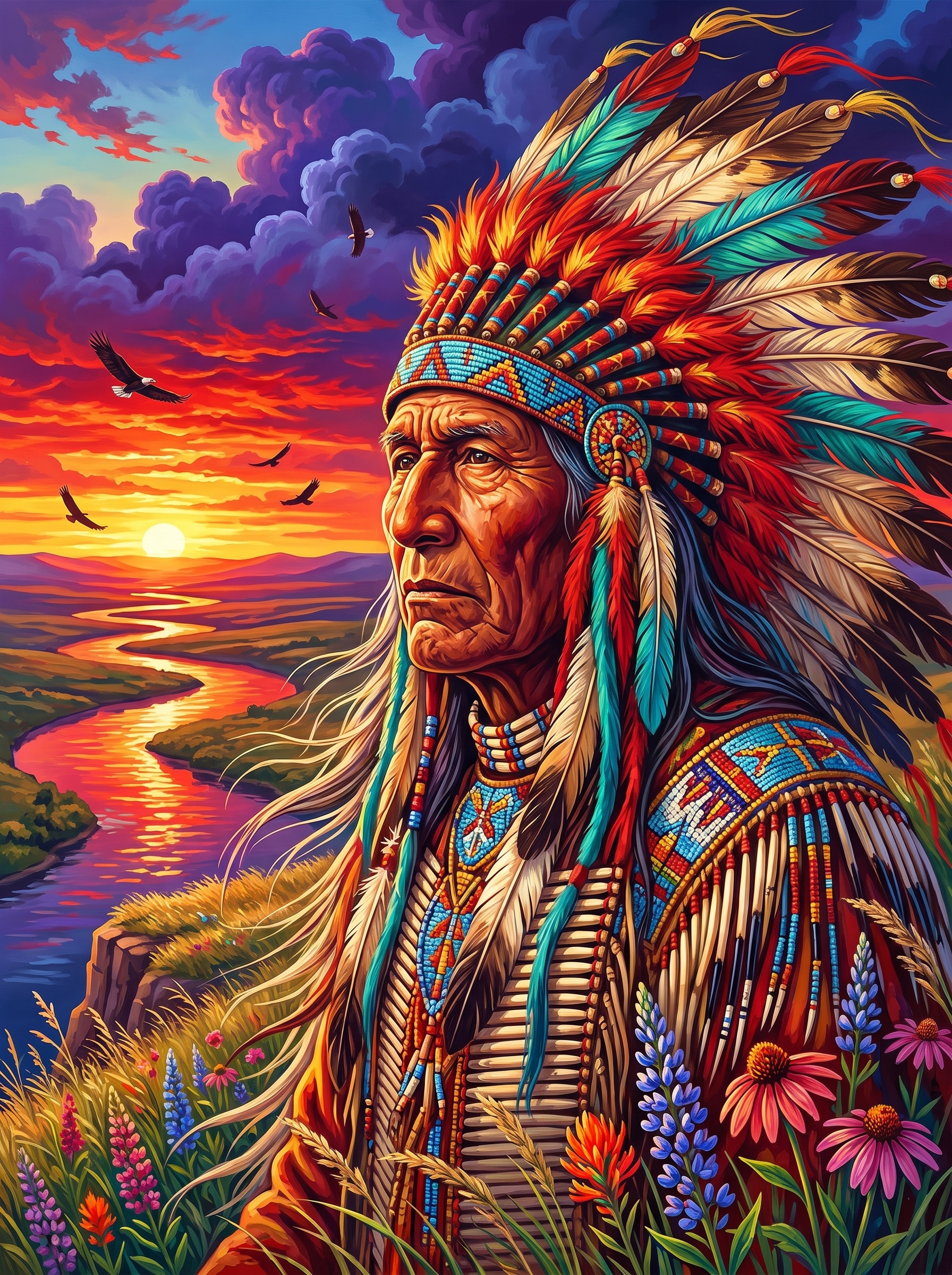 Elder Watches The Plains