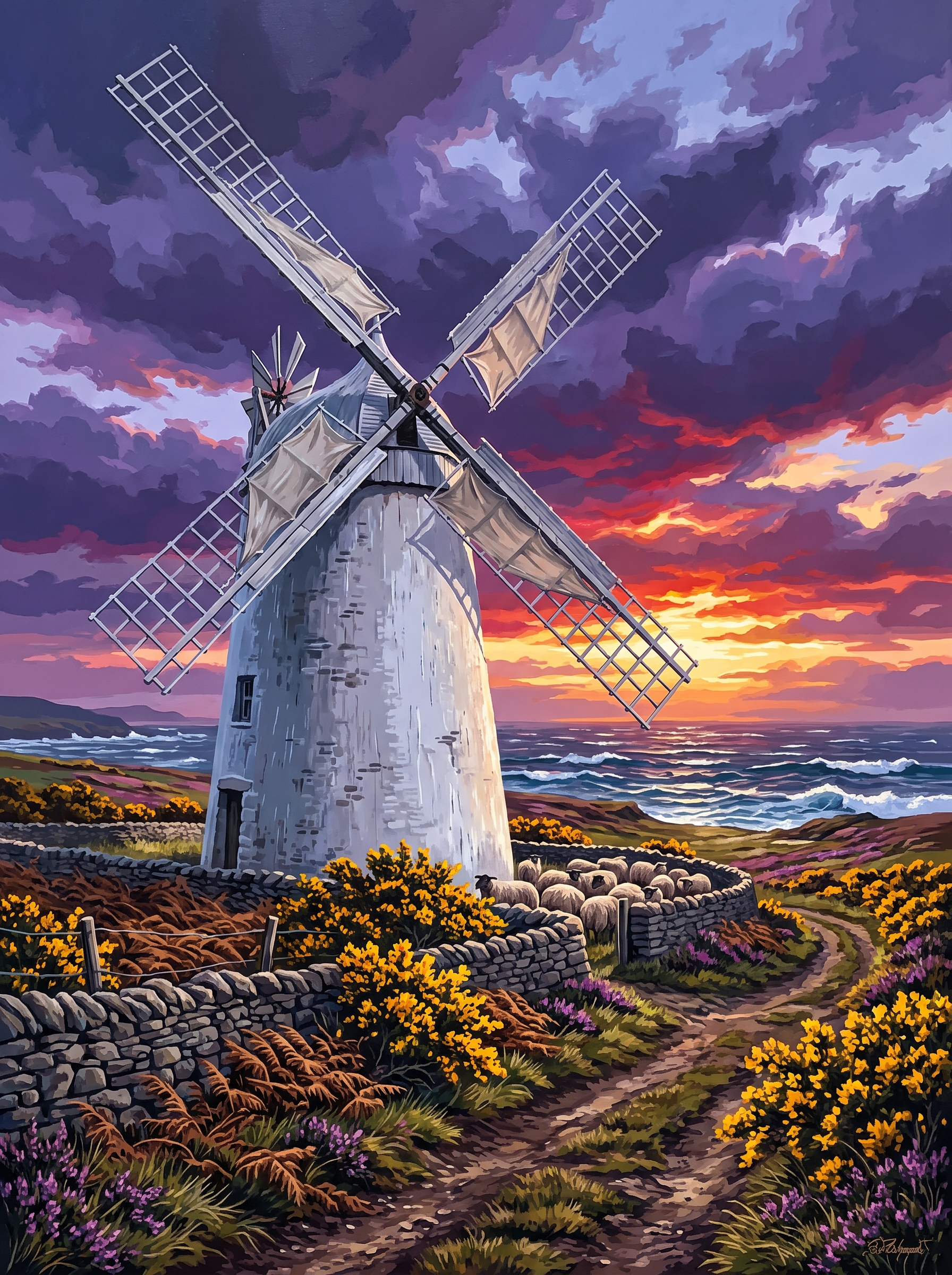 Sails Straining In A Gale