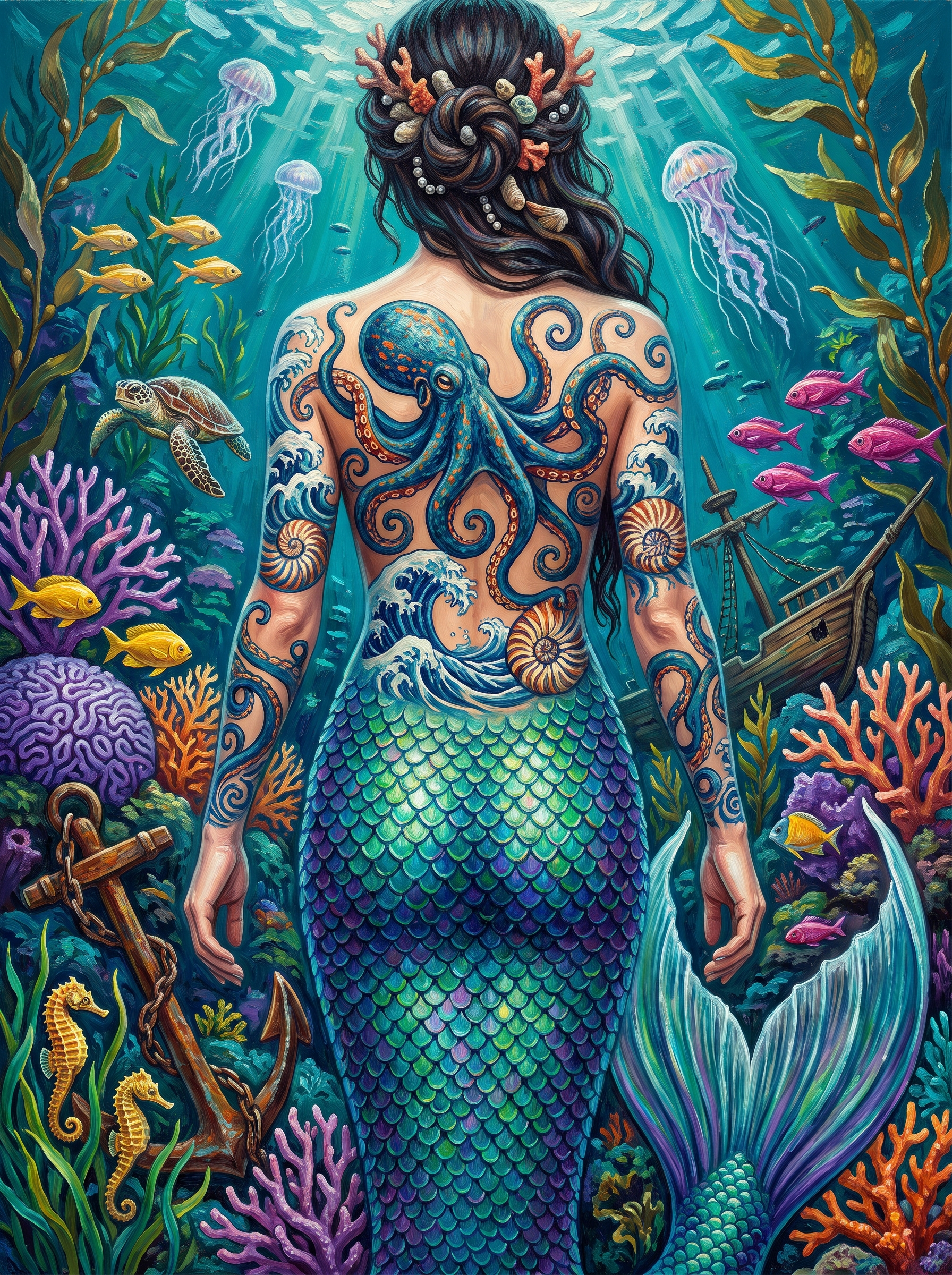 Octopus On A Mermaid