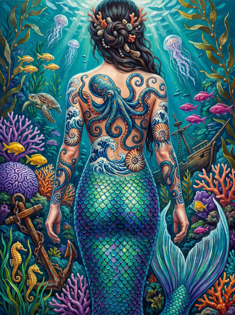 Octopus On A Mermaid