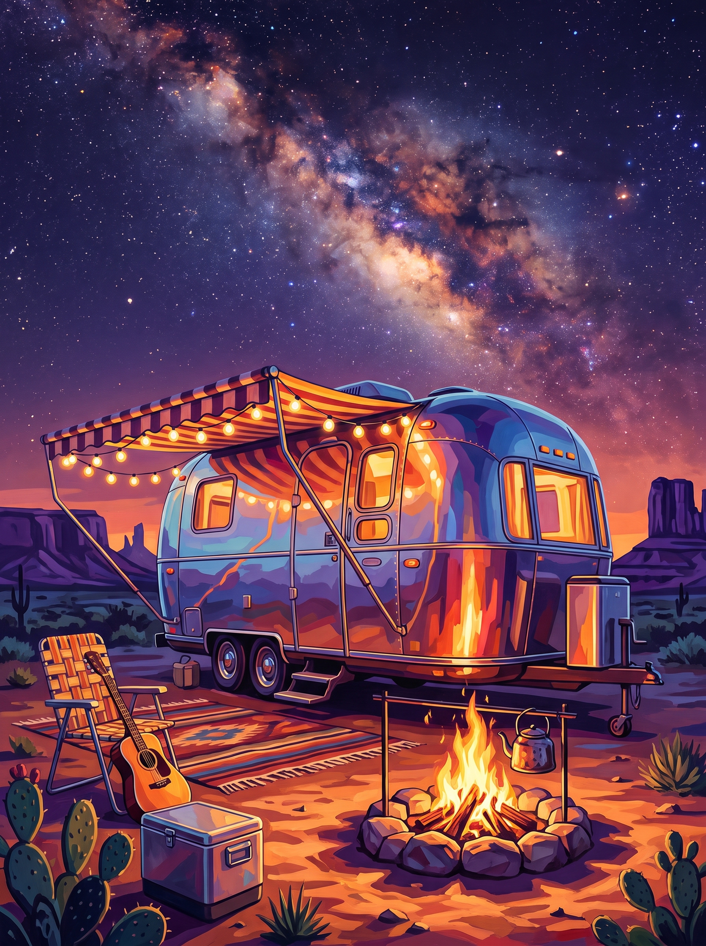 Airstream In The Middle Of Nowhere
