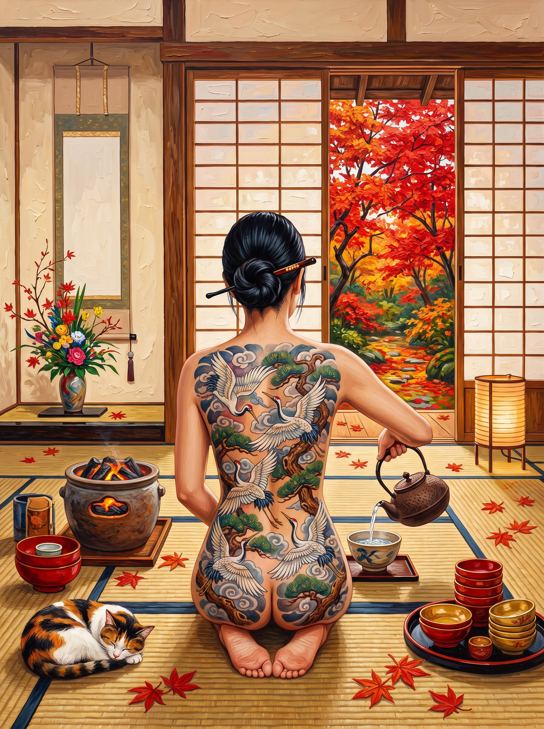Autumn Tea In Japan