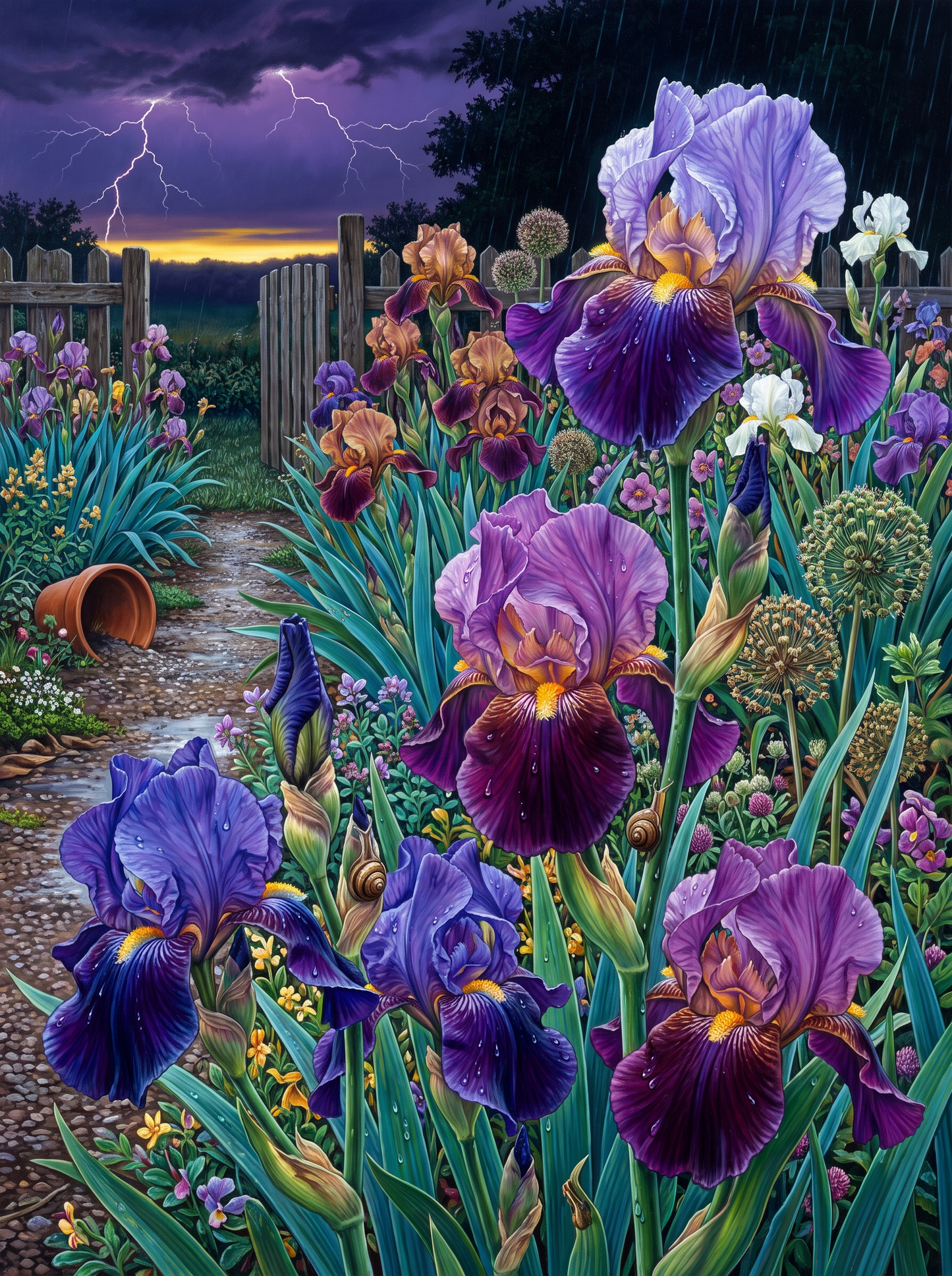 Irises In Full Sulk