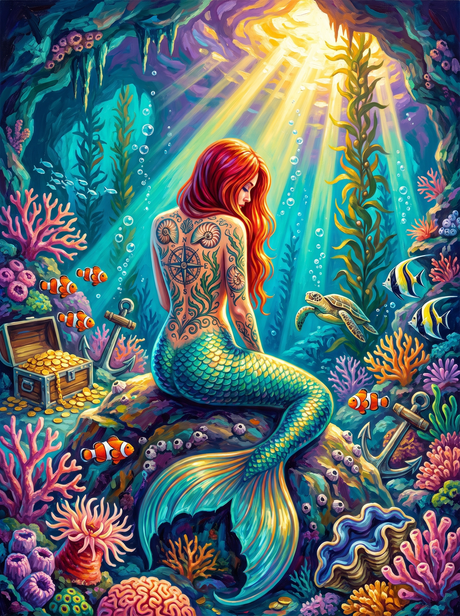 The Mermaid Wears A Nautilus