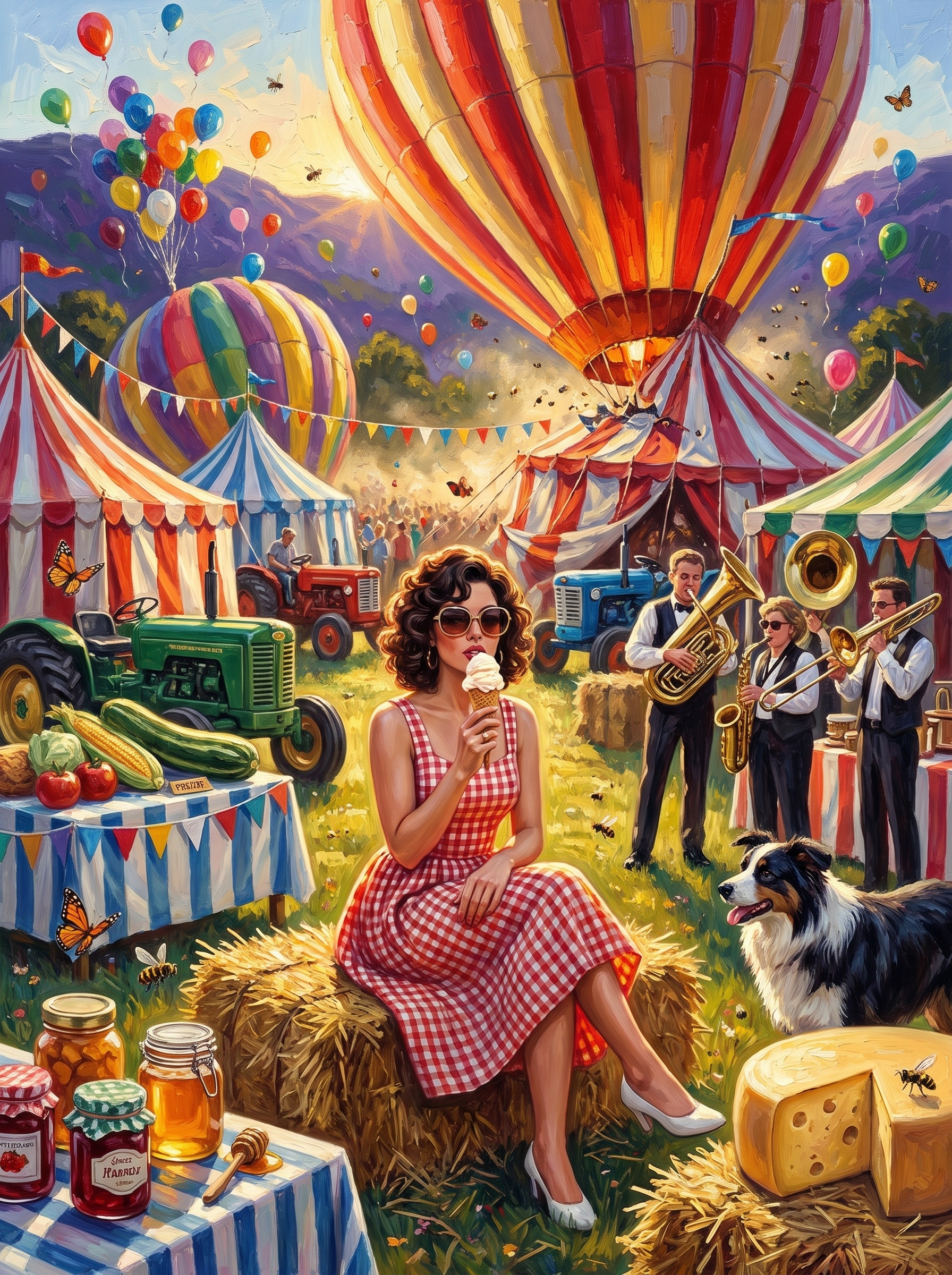 Balloons At The Village Fair