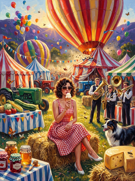 Balloons At The Village Fair