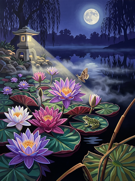 Lilies By Lantern Light