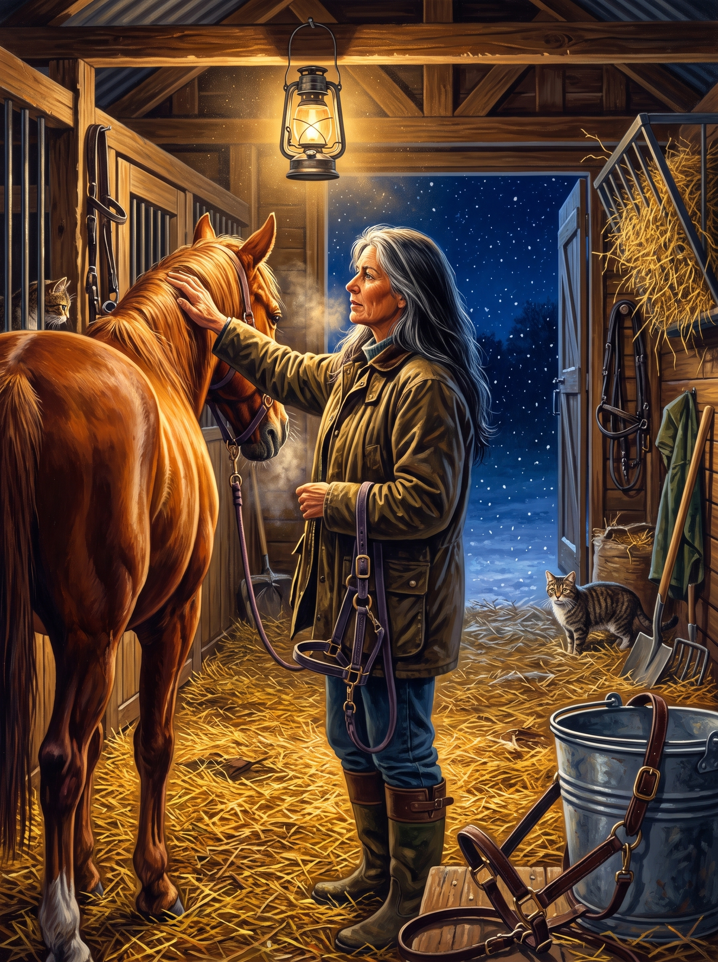 Lamplight In The Stable
