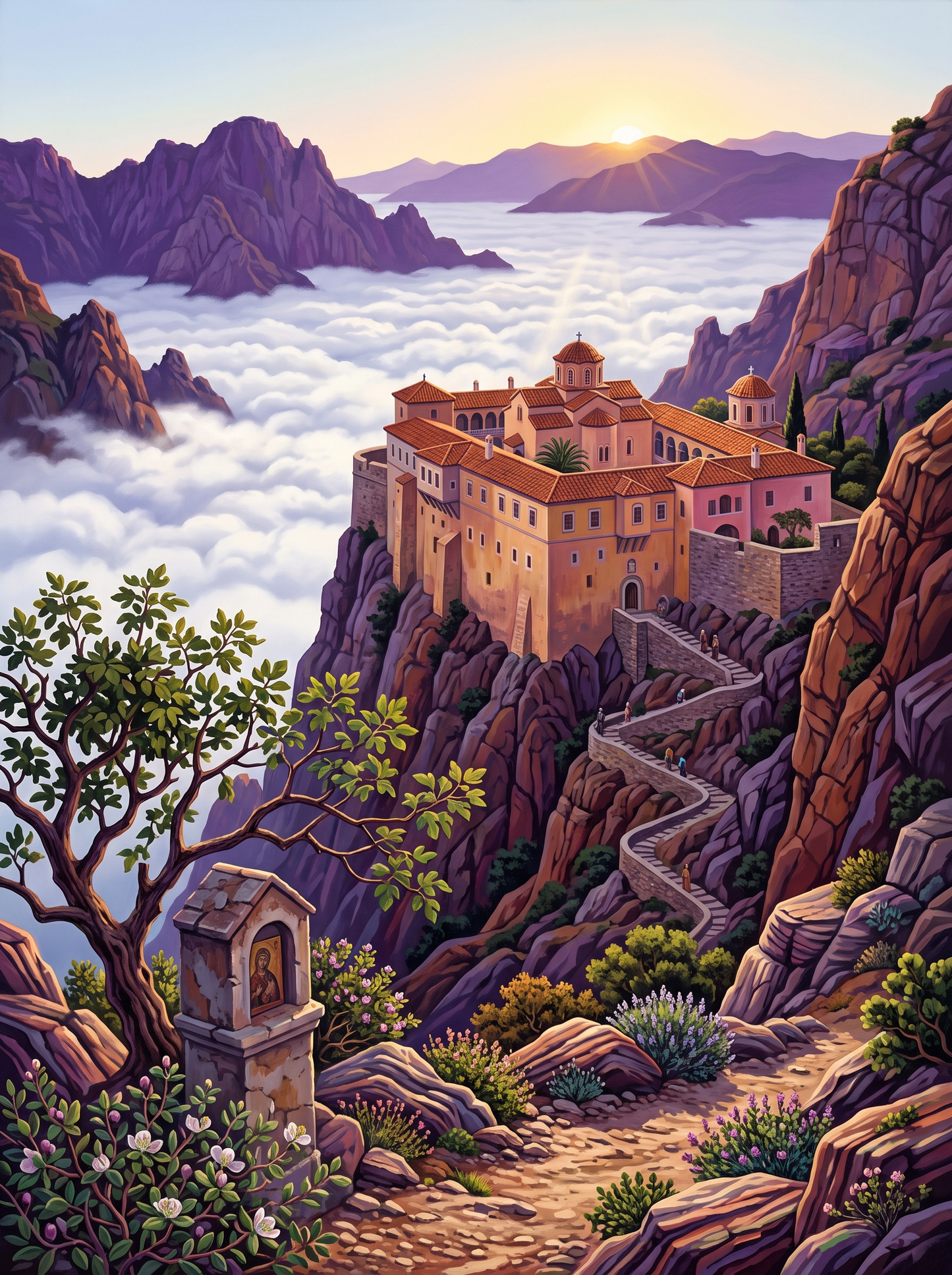 Monastery On The Cliff