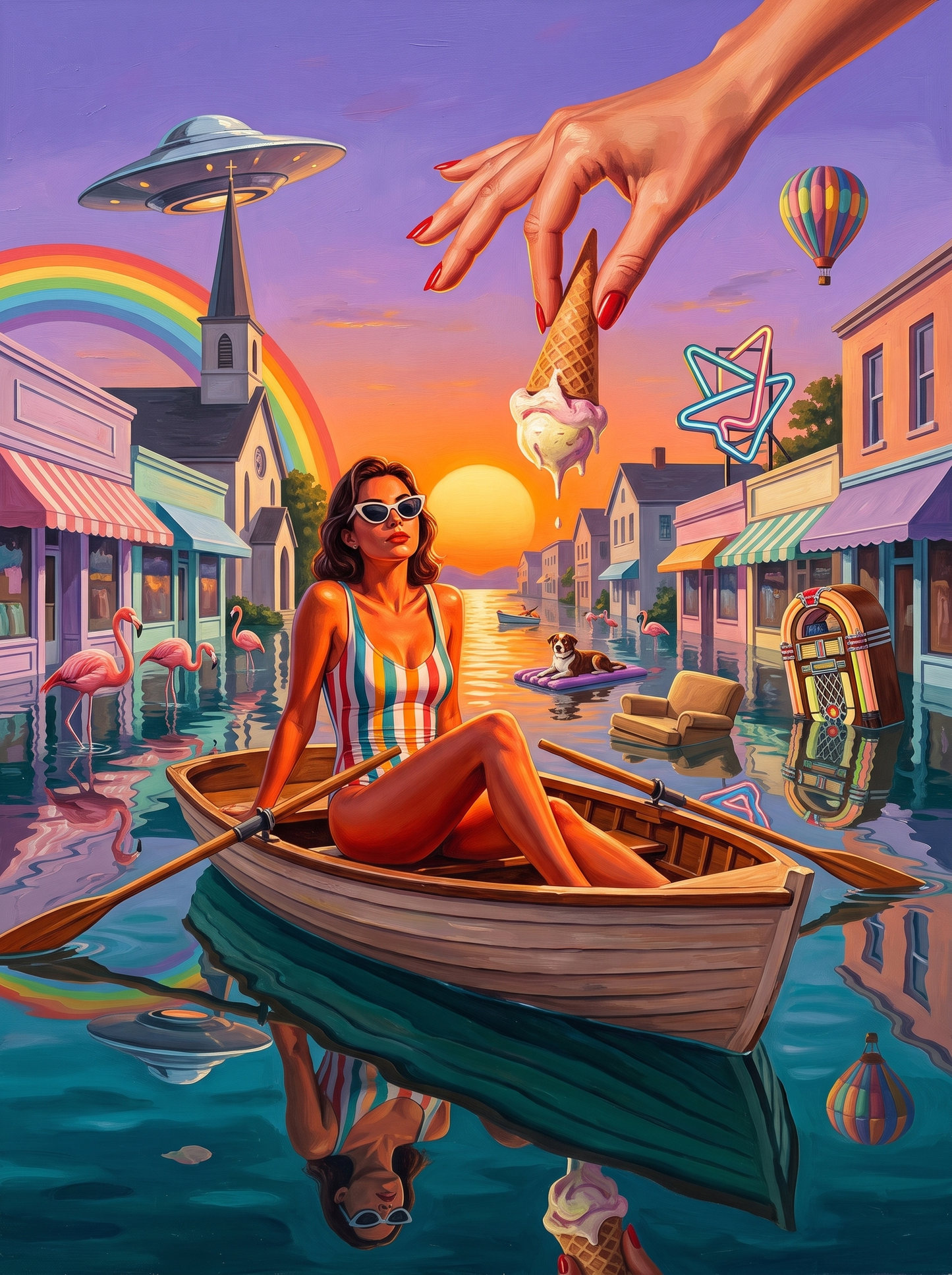 Rowing Down The High Street