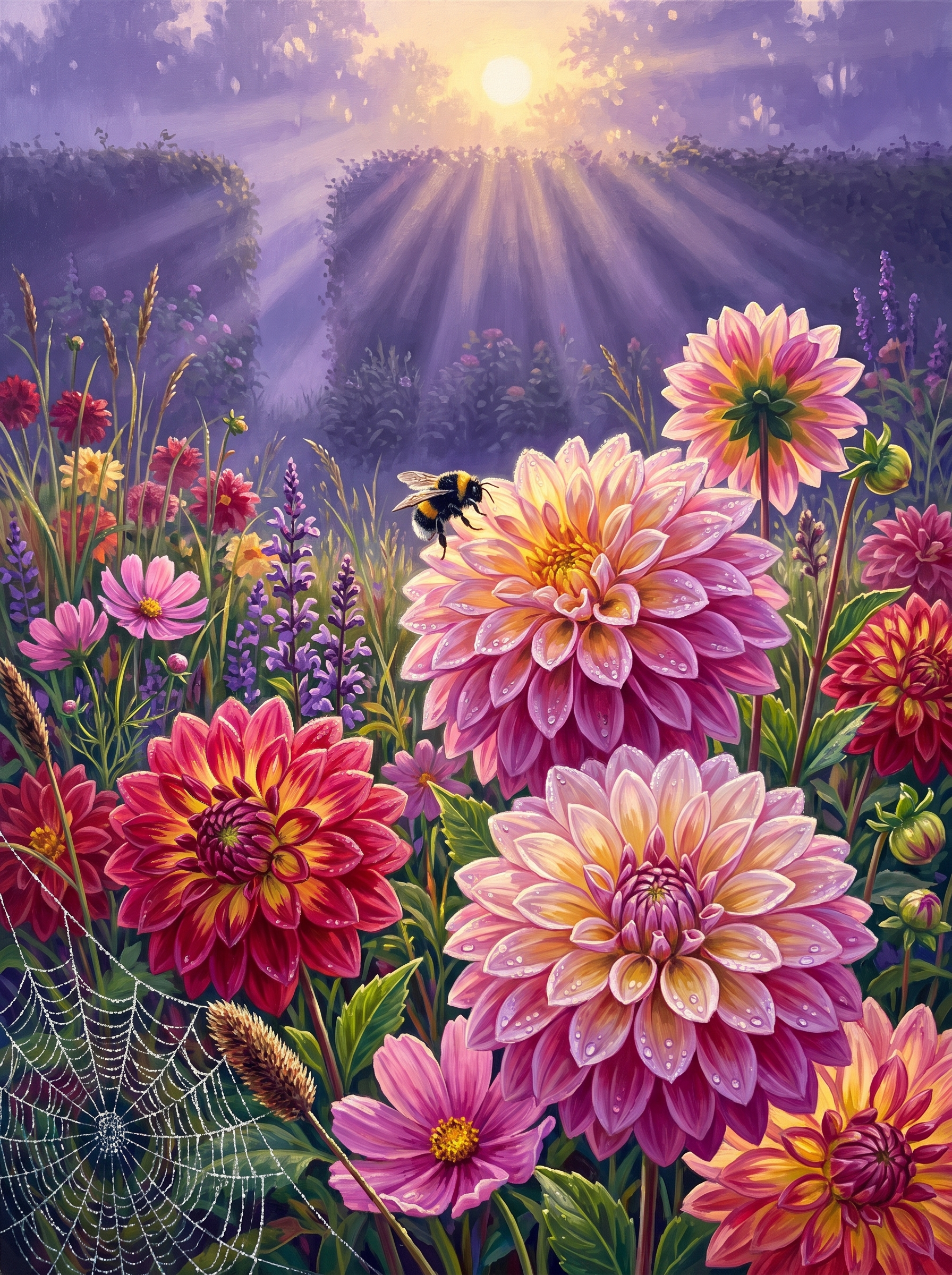 Dahlias Before Anyone Wakes