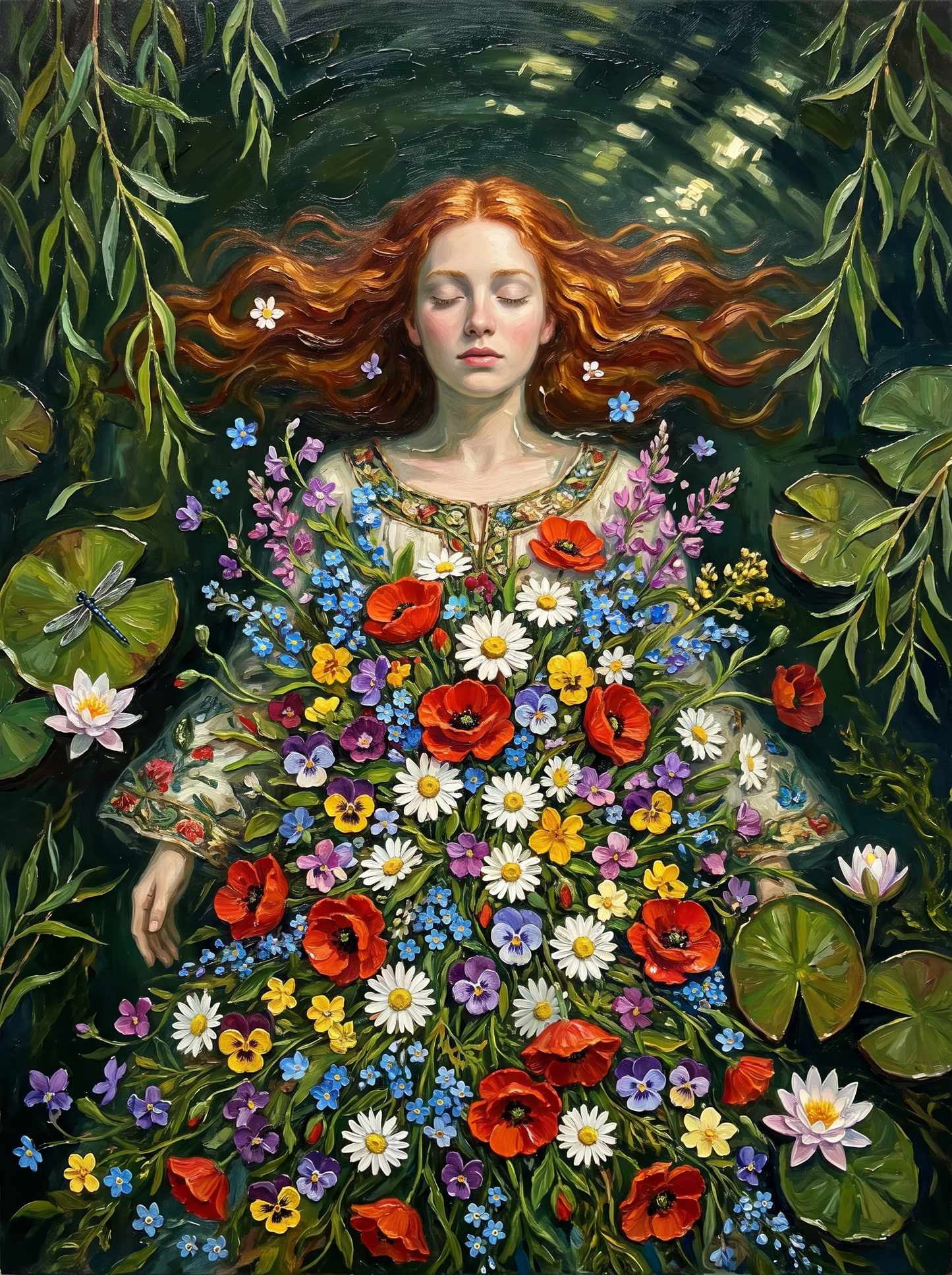 Ophelia And Too Many Flowers