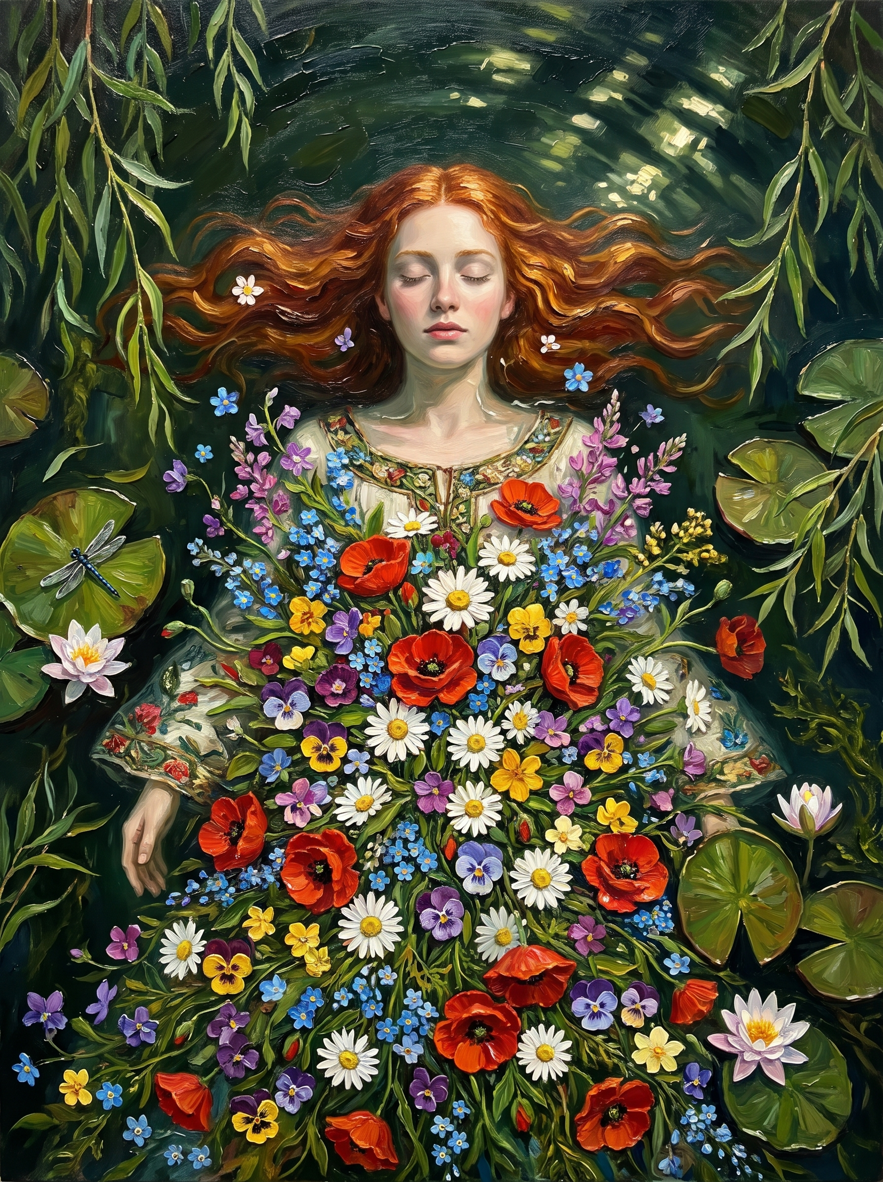 Ophelia And Too Many Flowers
