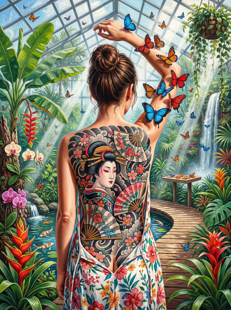 Geisha In The Butterfly House