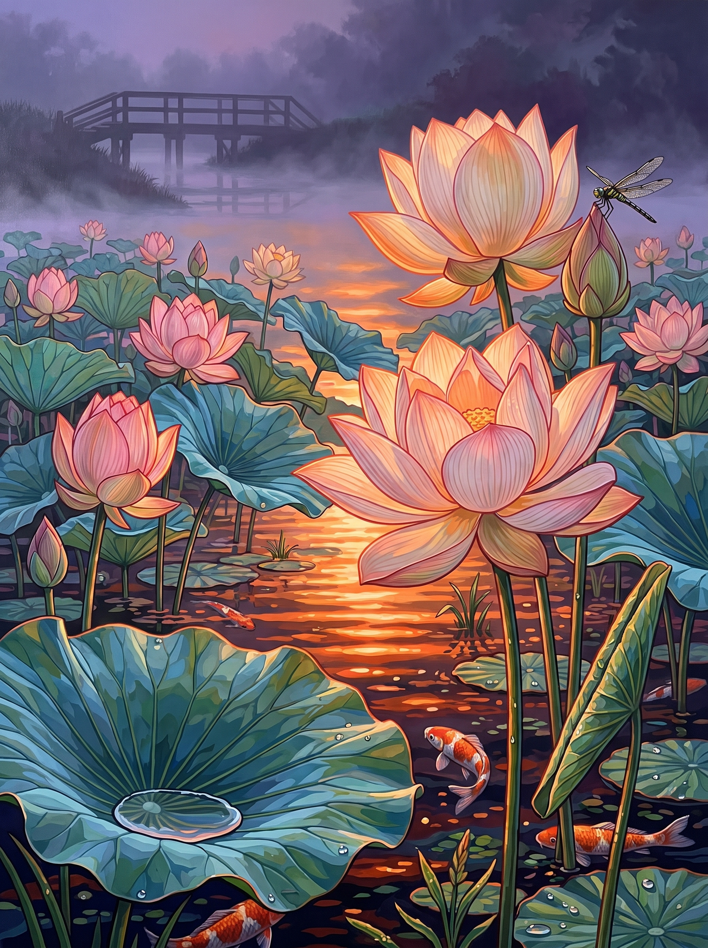 Lotus Opens At Dawn