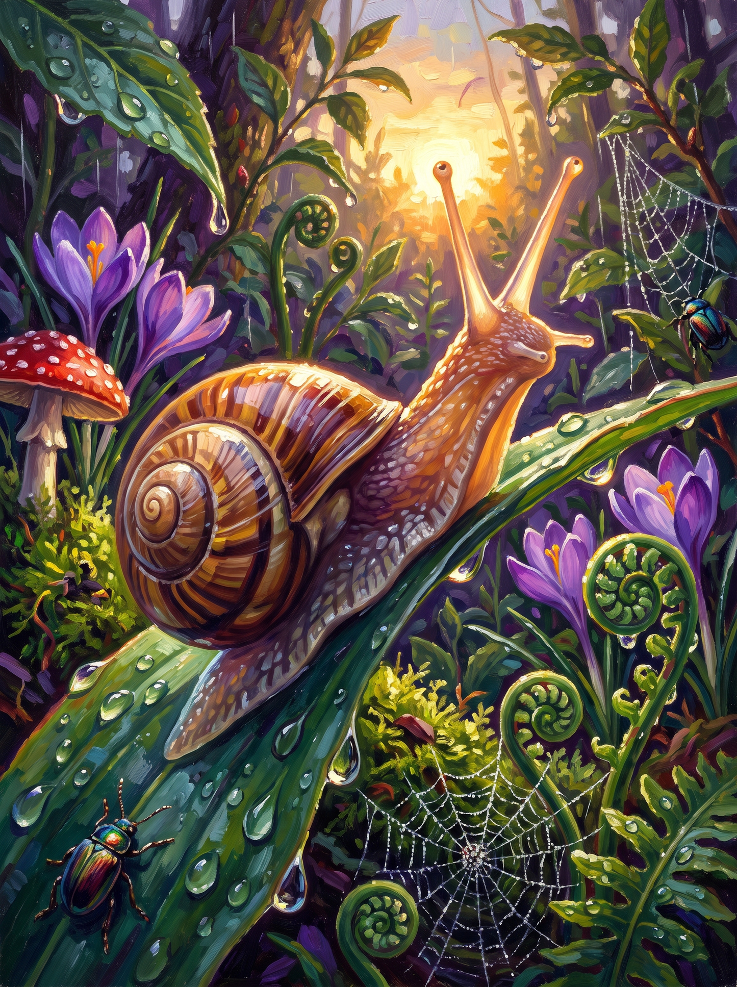 Garden Snail In No Rush