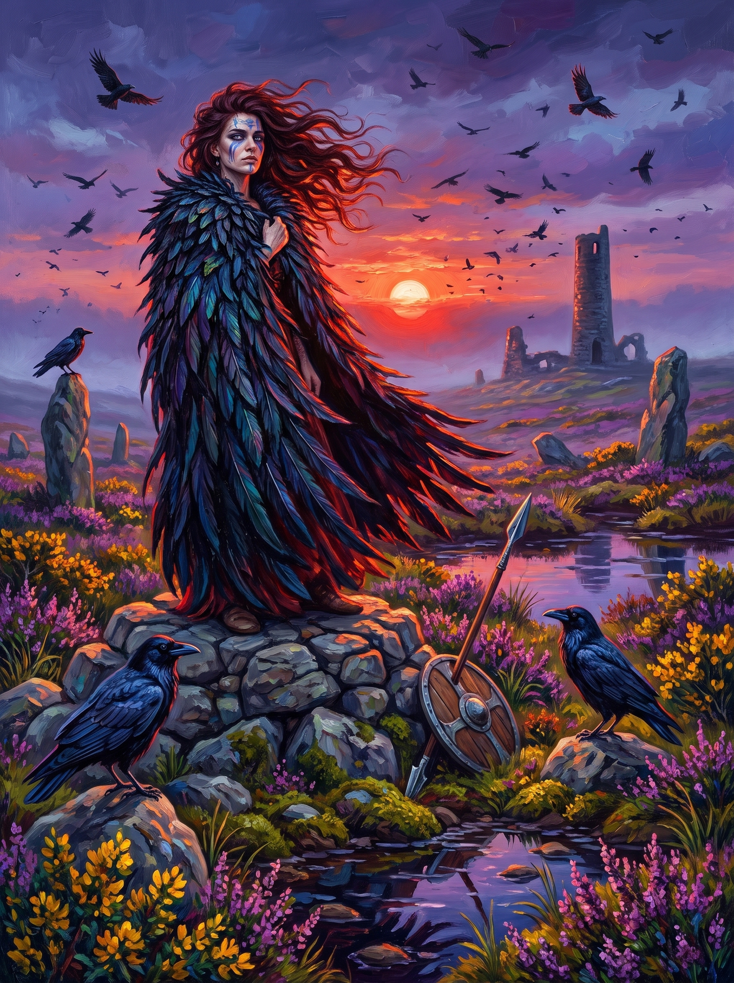 The Morrigan Holds The Irish Moor