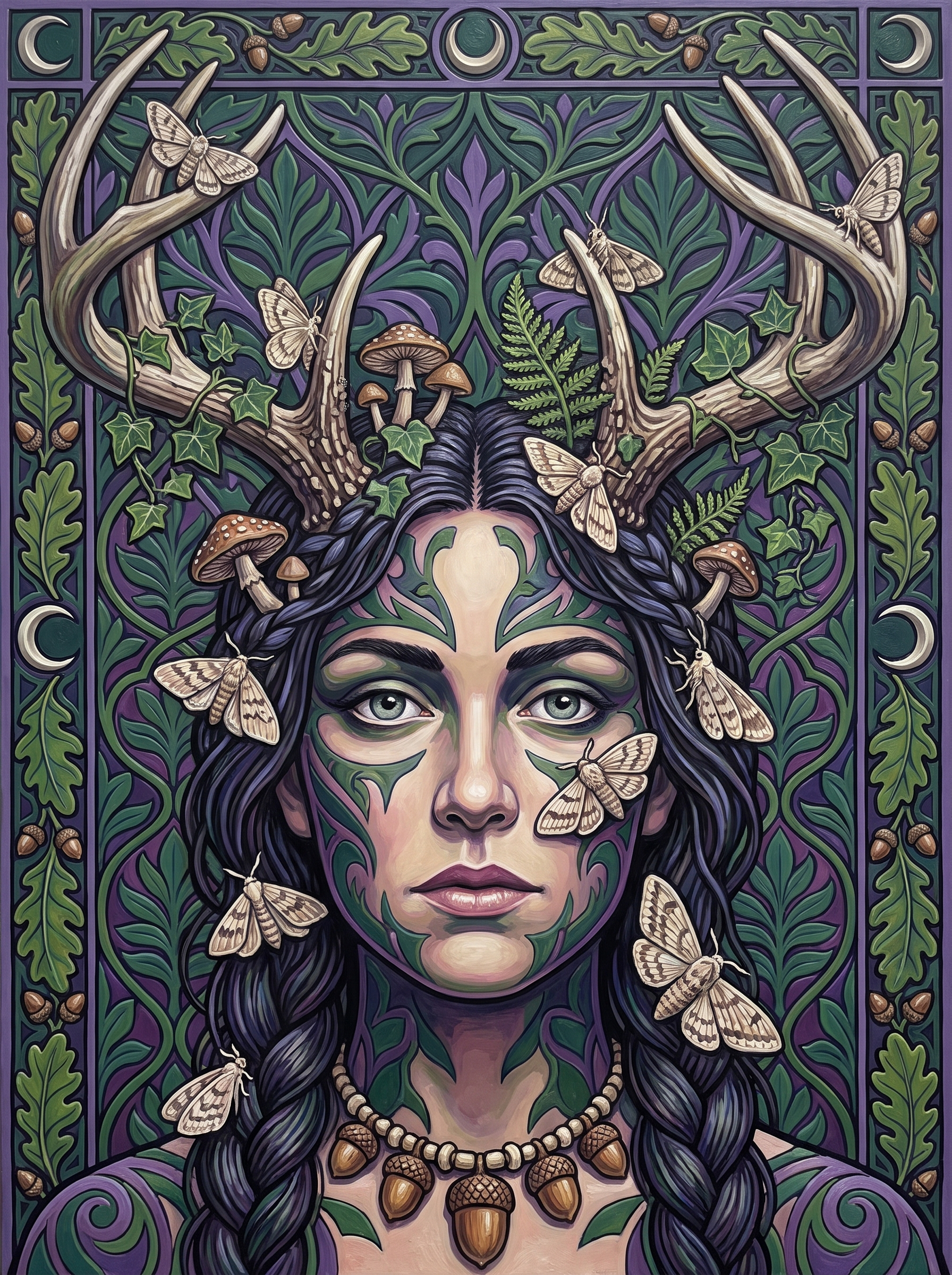 The Moths Settle On Her Antlers