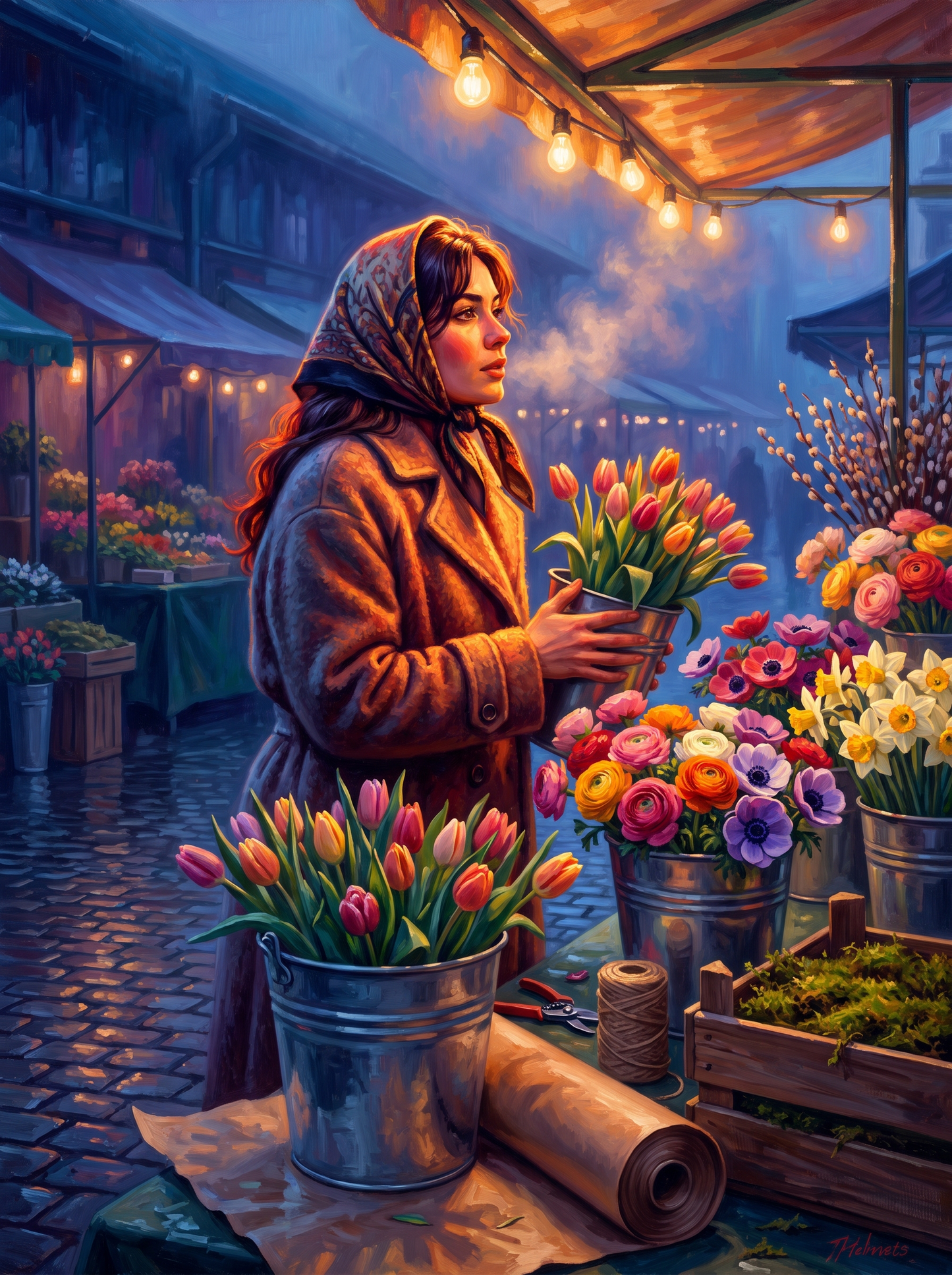 Buckets Of Stems At Dawn