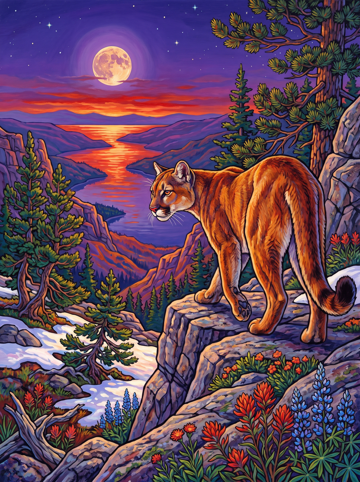 Mountain Lion On Quiet Feet