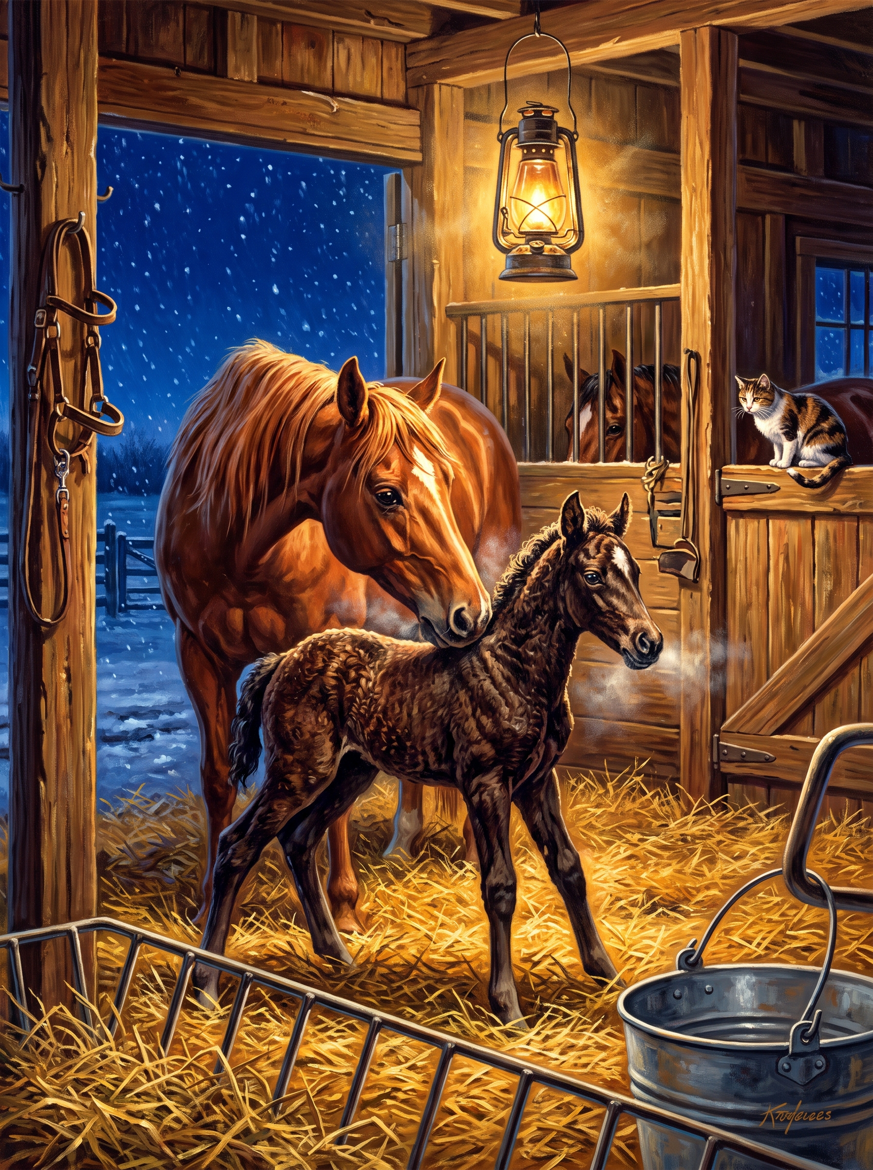 Foal Up On Wobbly Legs