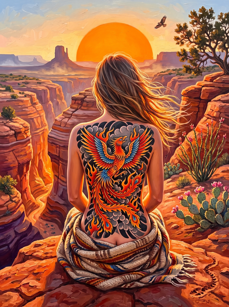 Phoenix Over Red Canyon