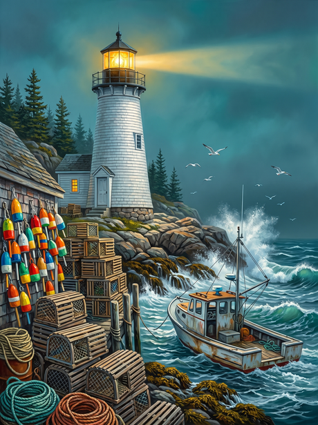 New England Fog And Buoys