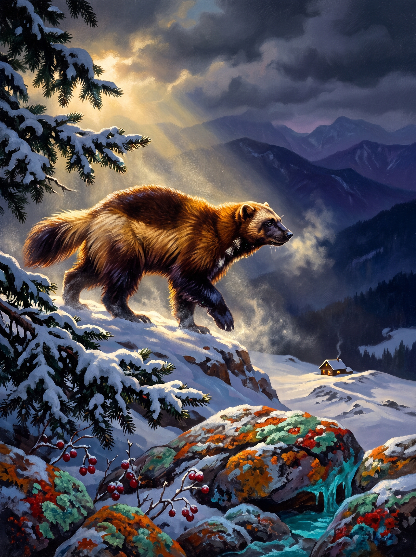 Wolverine On The Ridge