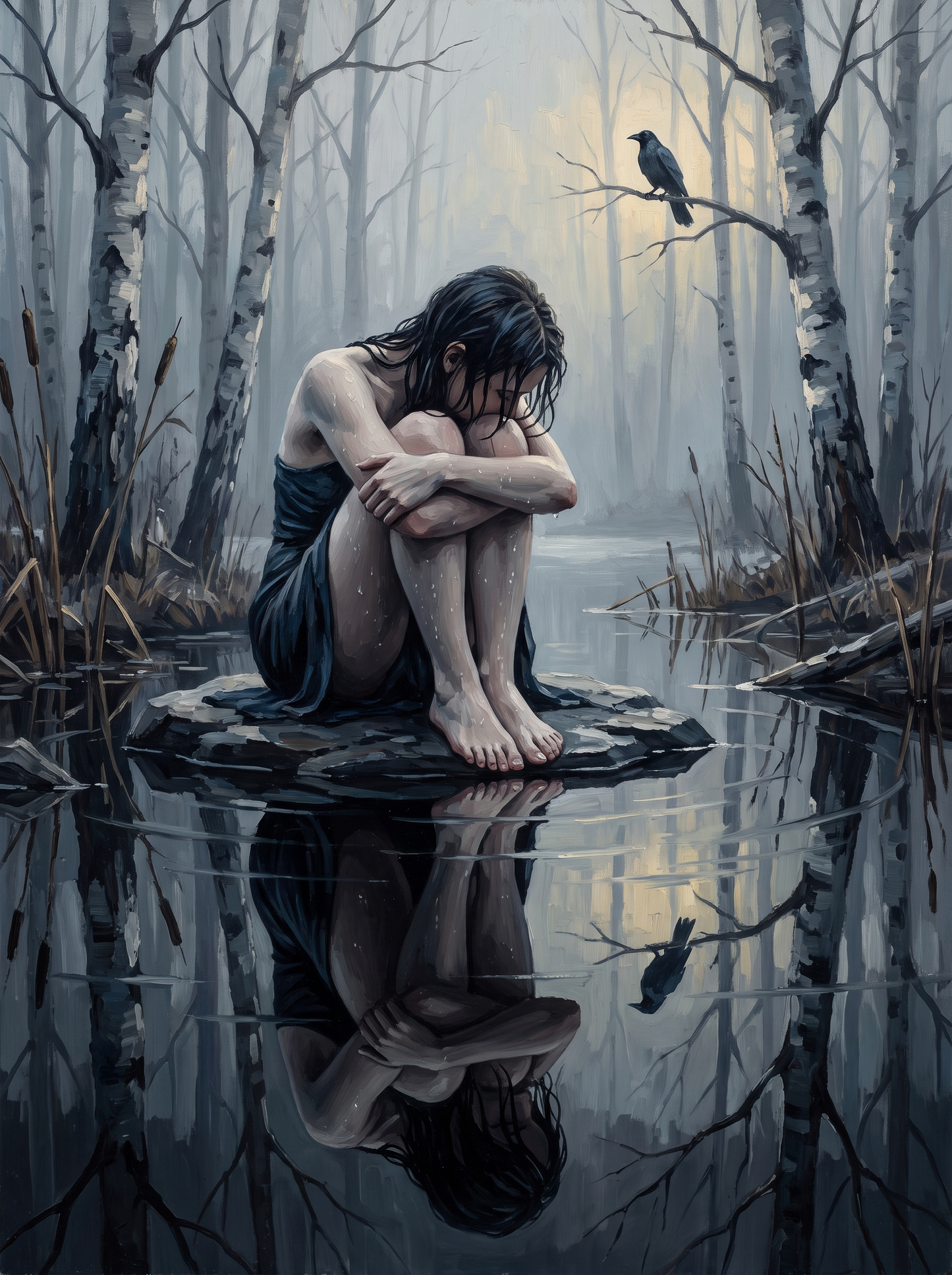 Blue Dawn Over Cold Water