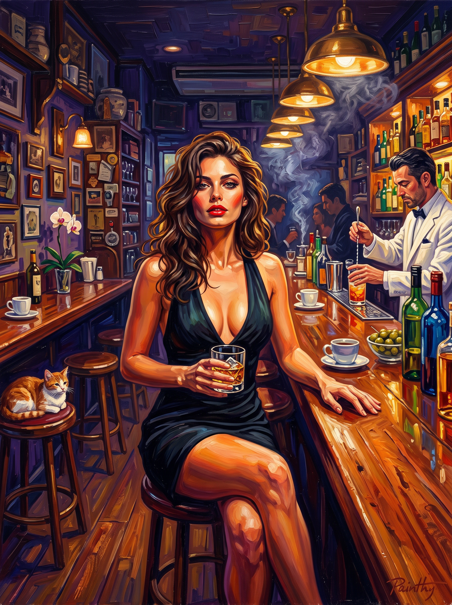Whisky In A Basement Bar