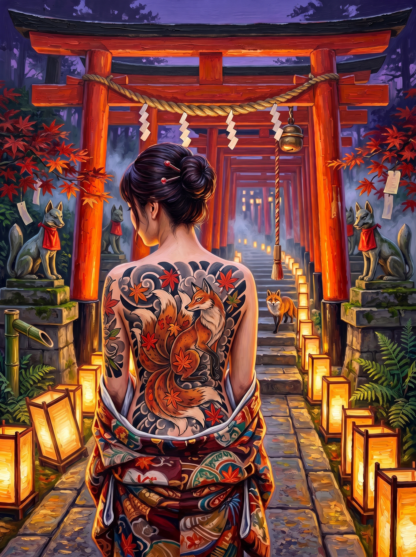 One Fox Under The Kyoto Gates