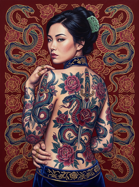 Serpents Down Her Spine