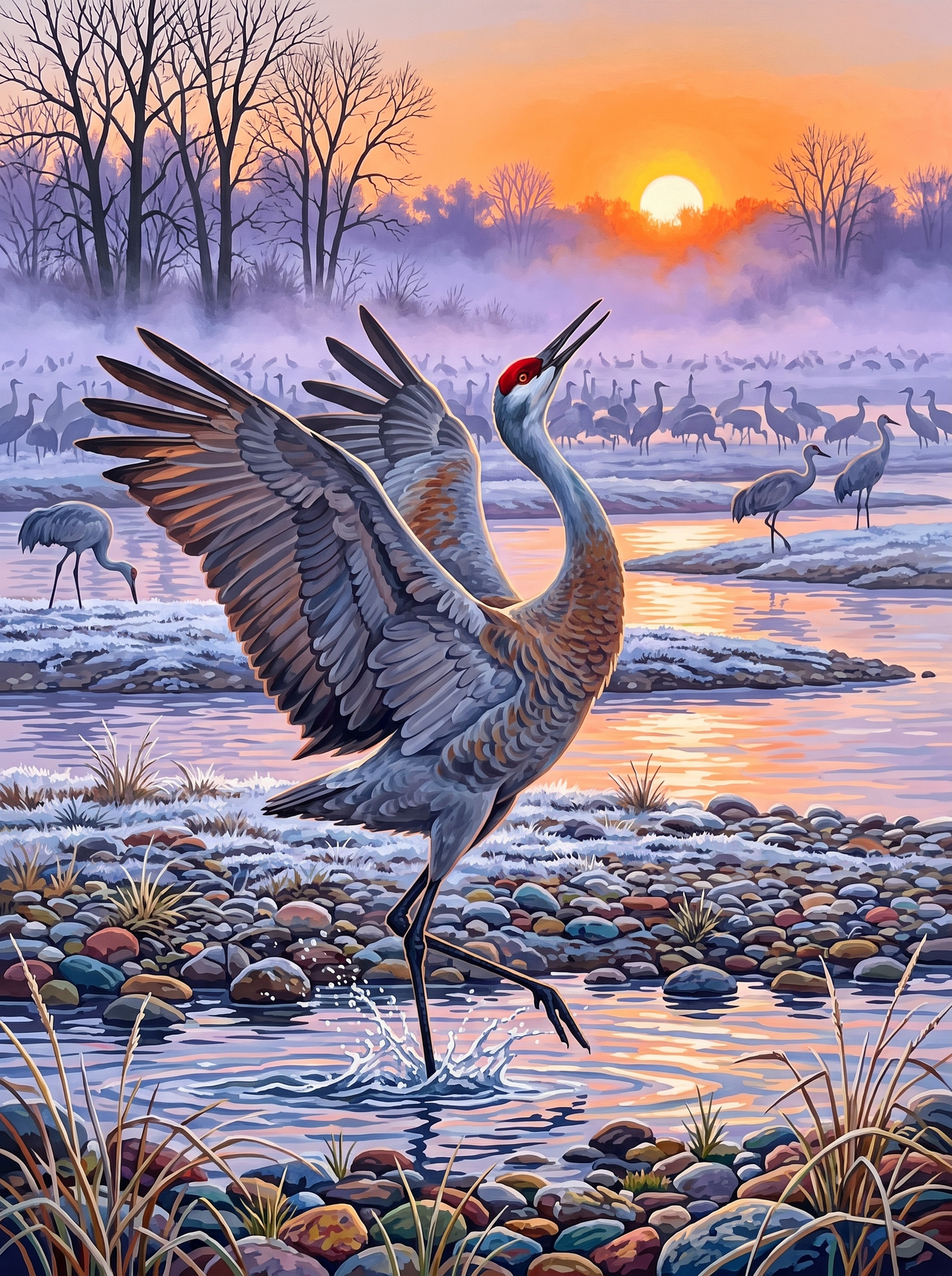 Sandhill Crane Has Some Moves
