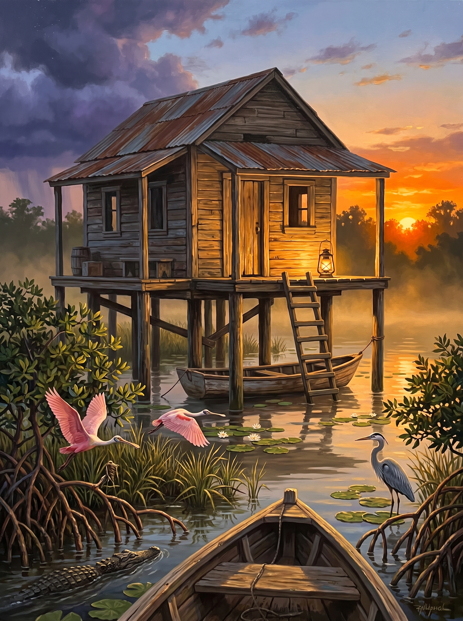 Bayou Stilt House, No Neighbours