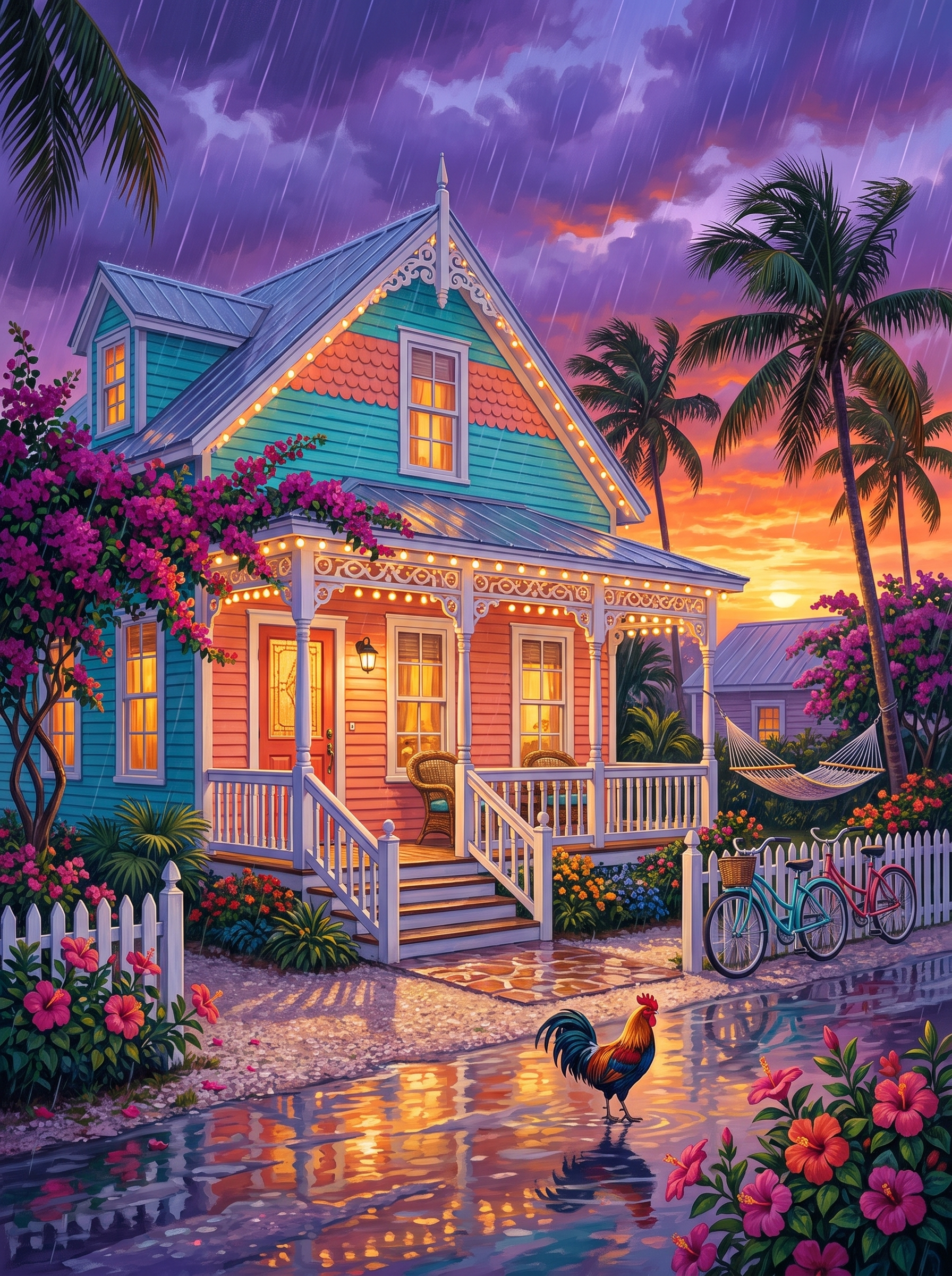 Key West Porch Rain