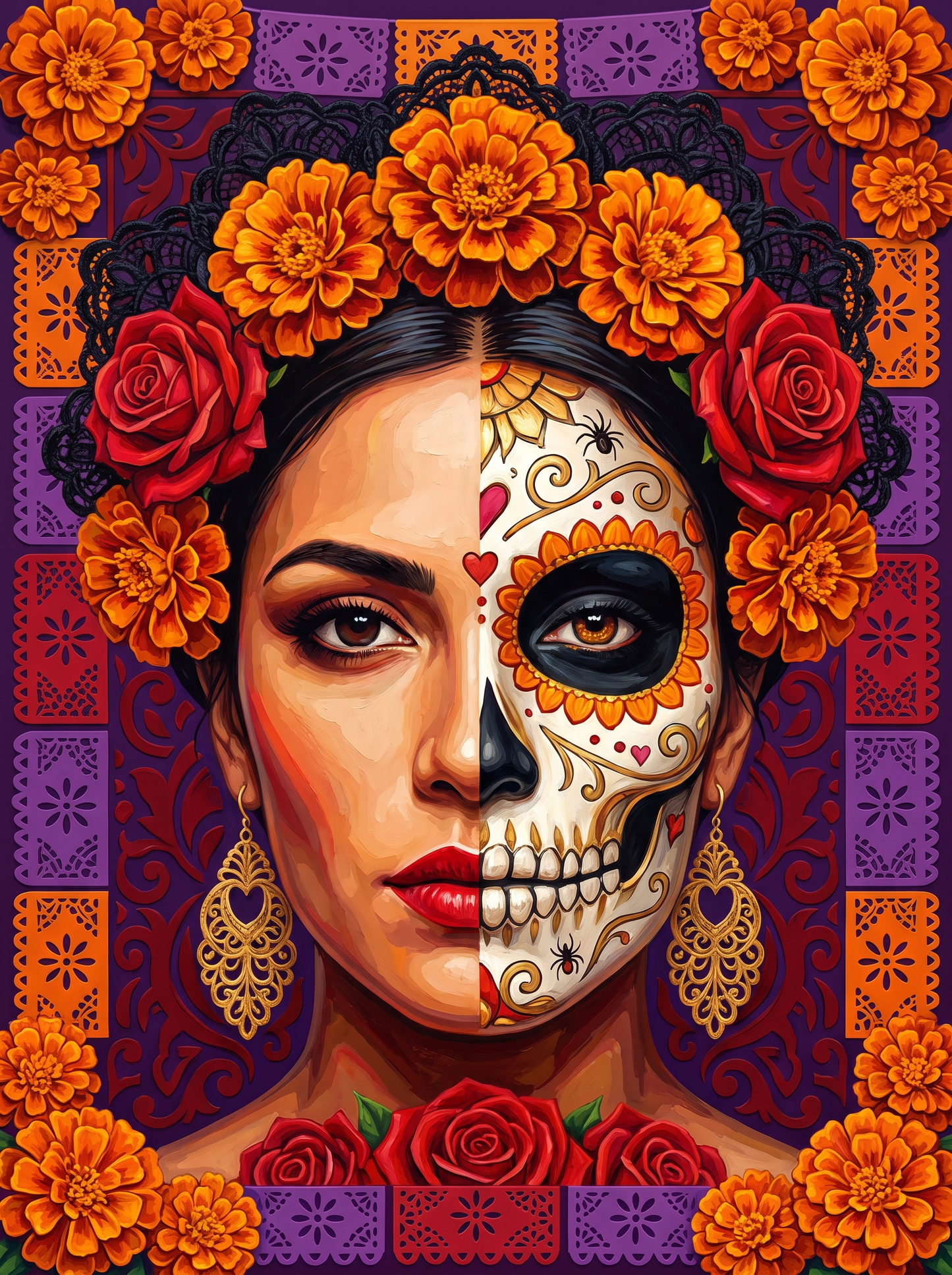Half Her Face Is Sugar Skull