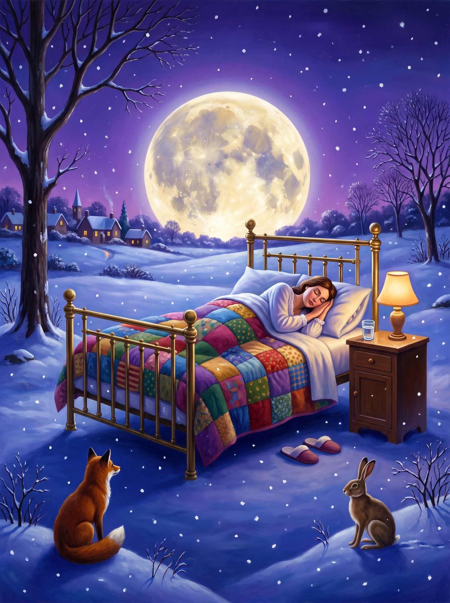 Bed Out In The Snow